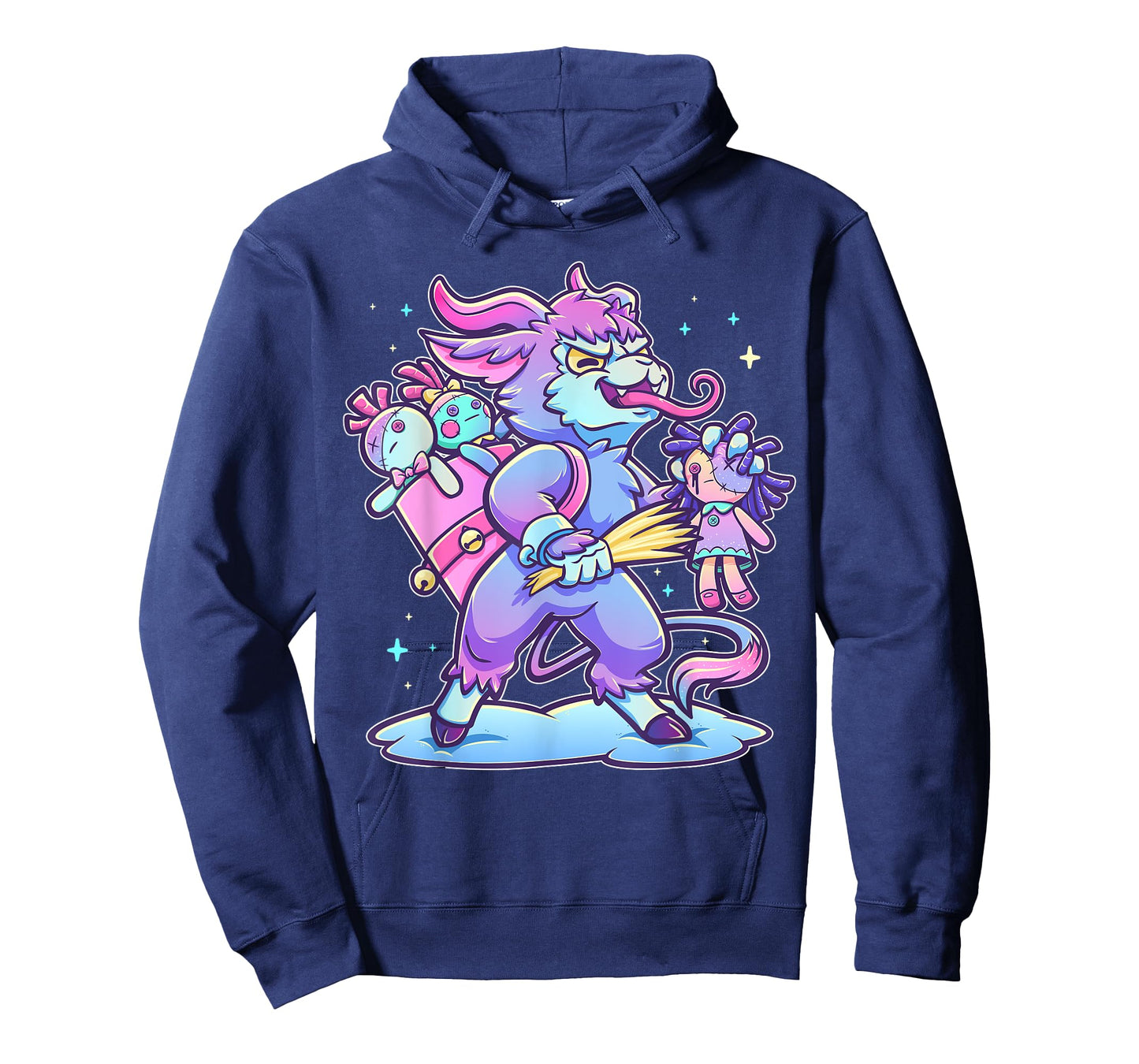 Pastel Goth Krampus Creepy Germanic Christmas Demon Horror T-Shirt