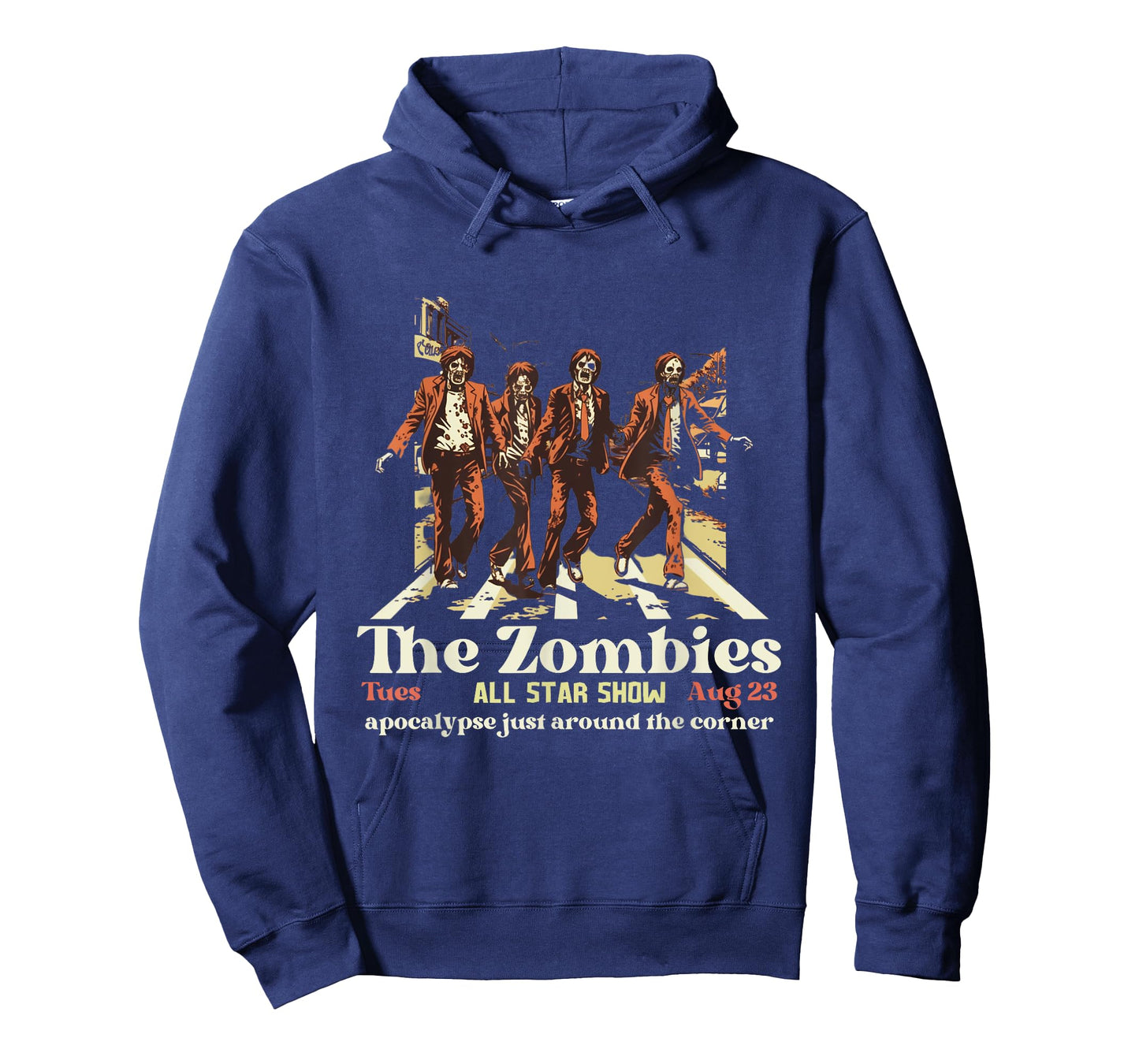 Retro The Zombies Band Concert Poster Abbey Road Show T-Shirt