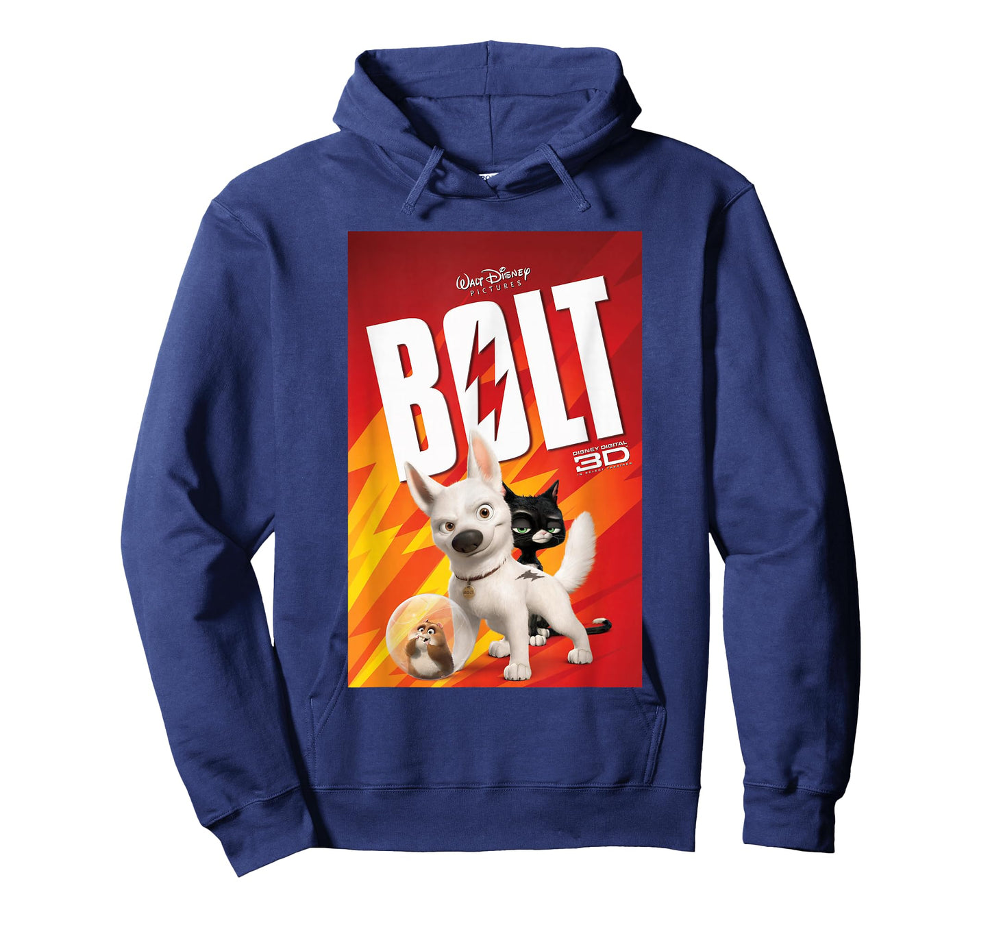Disney Bolt 3D Hero Dog Vintage Title Movie Poster T-Shirt