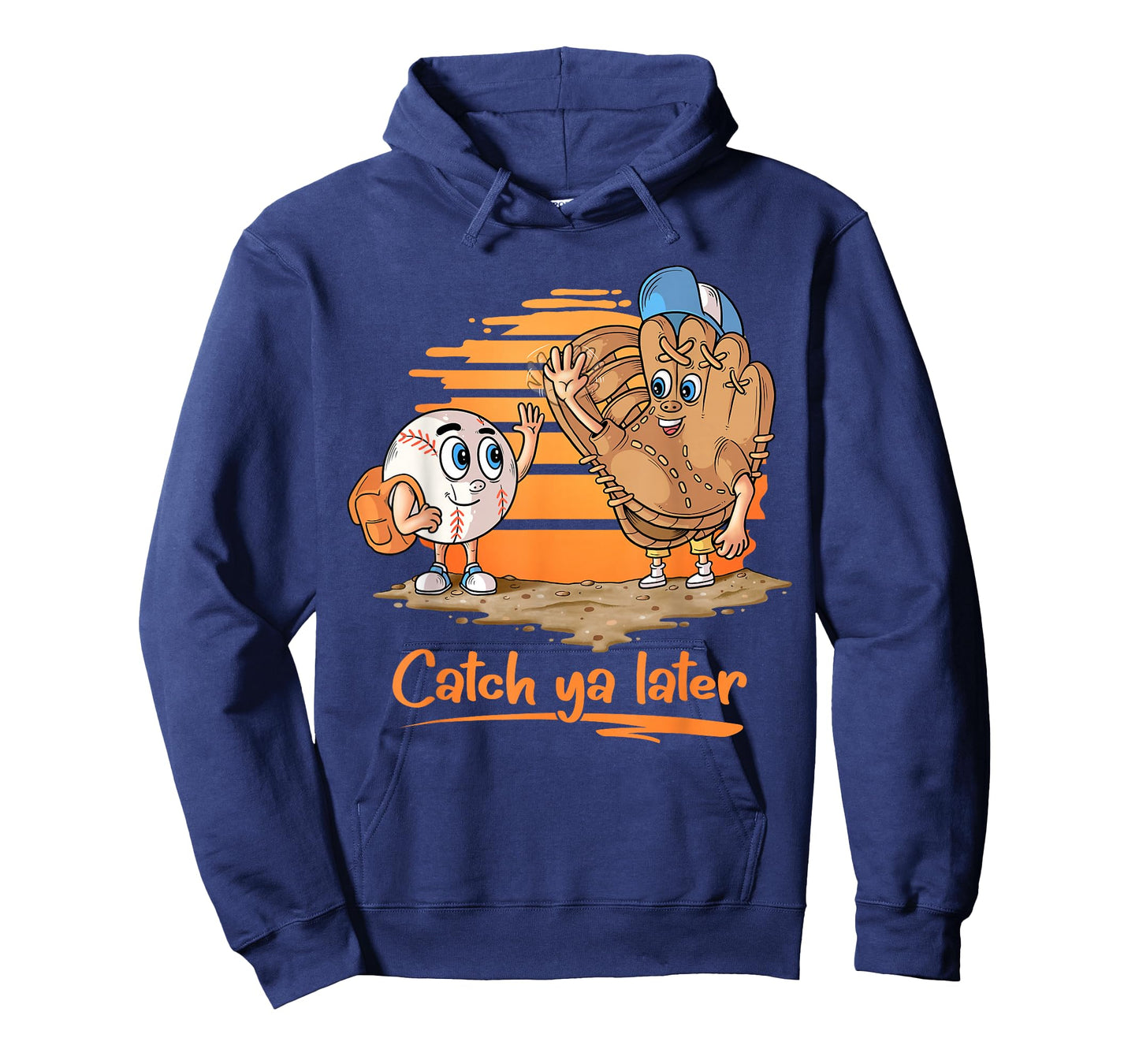 Catch ya Later Cartoon Baseball Glove and Baseball Ball T-Shirt