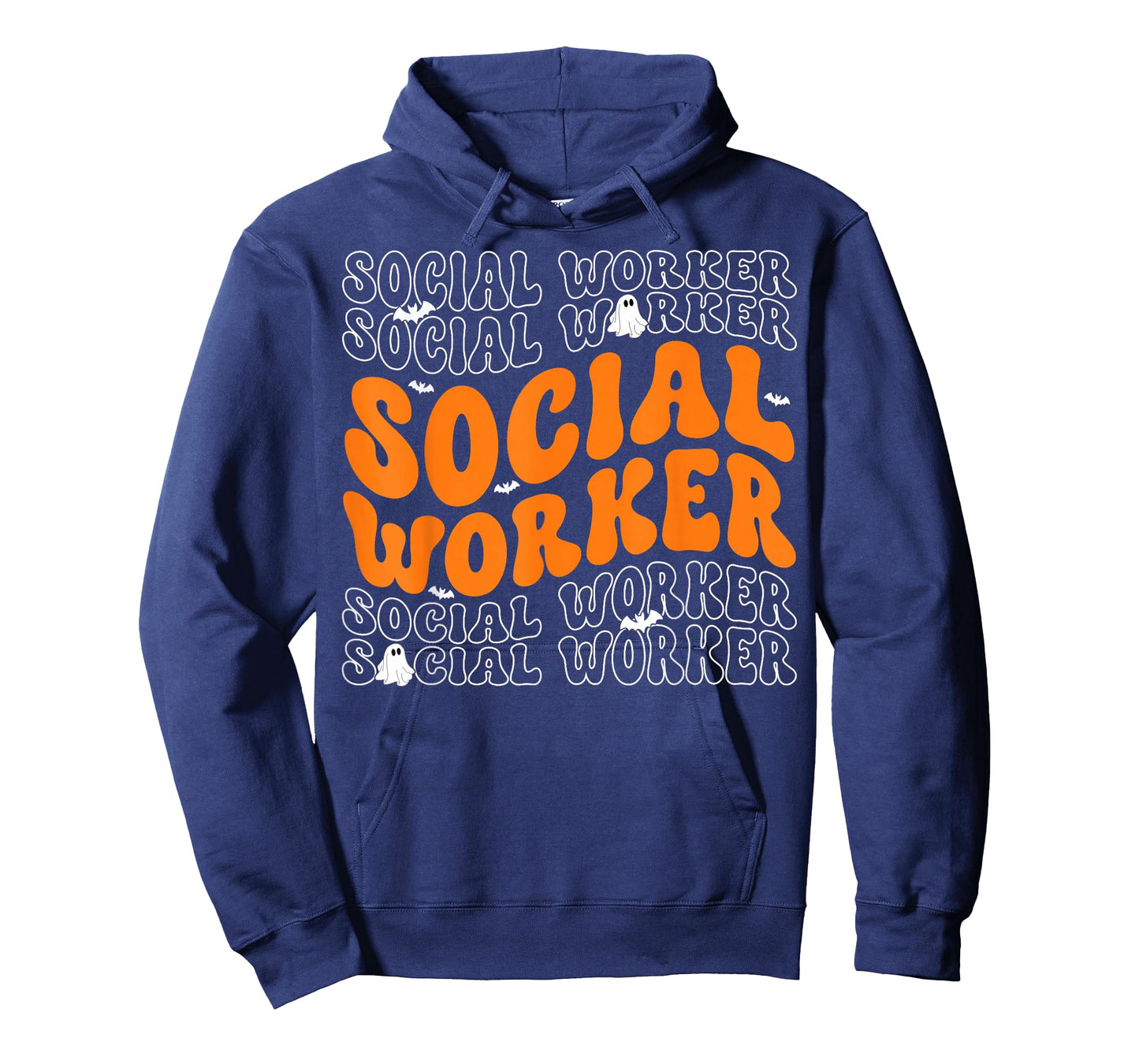 Spooky Social Worker Ghost Halloween Costume Men Women T-Shirt