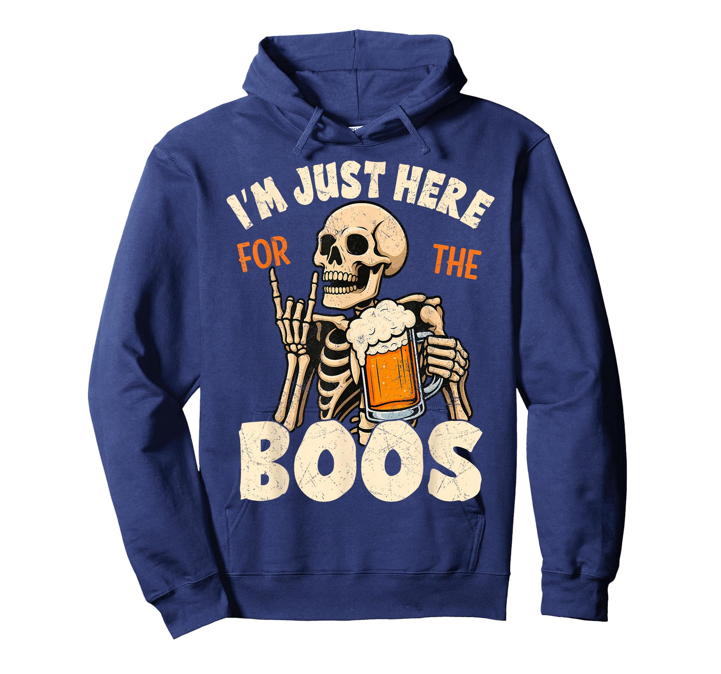 I'm Just Here for The Boos Funny Halloween Men Skeleton T-Shirt