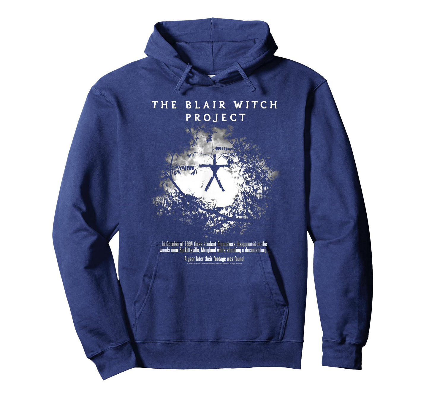 The Blair Witch Project Black and White Trees Horror Movie T-Shirt