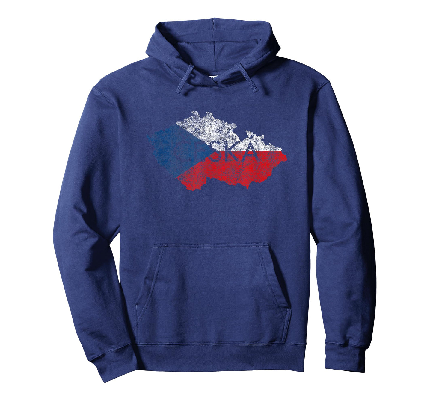 Czech Republic Map and Flag Souvenir - Distressed Ceska T-Shirt