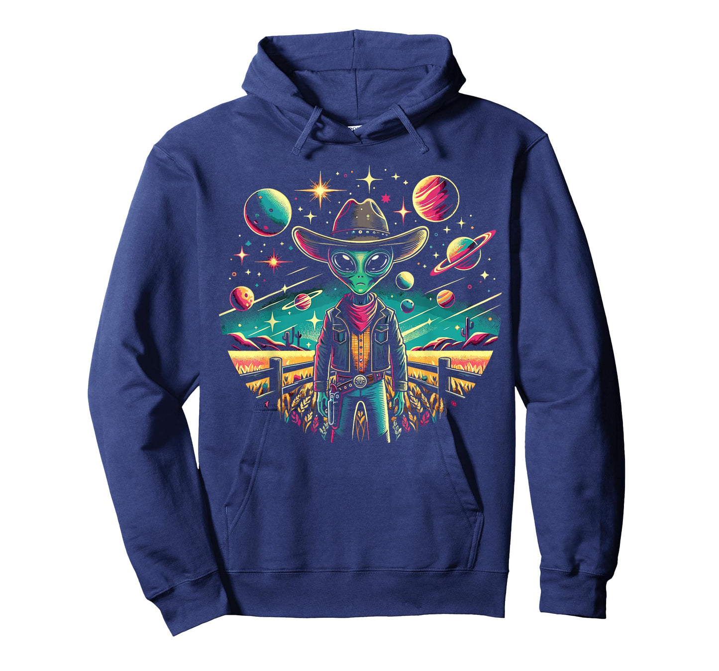 Alien Lover Flying Saucer UFO Extraterrestrial Cowboy T-Shirt