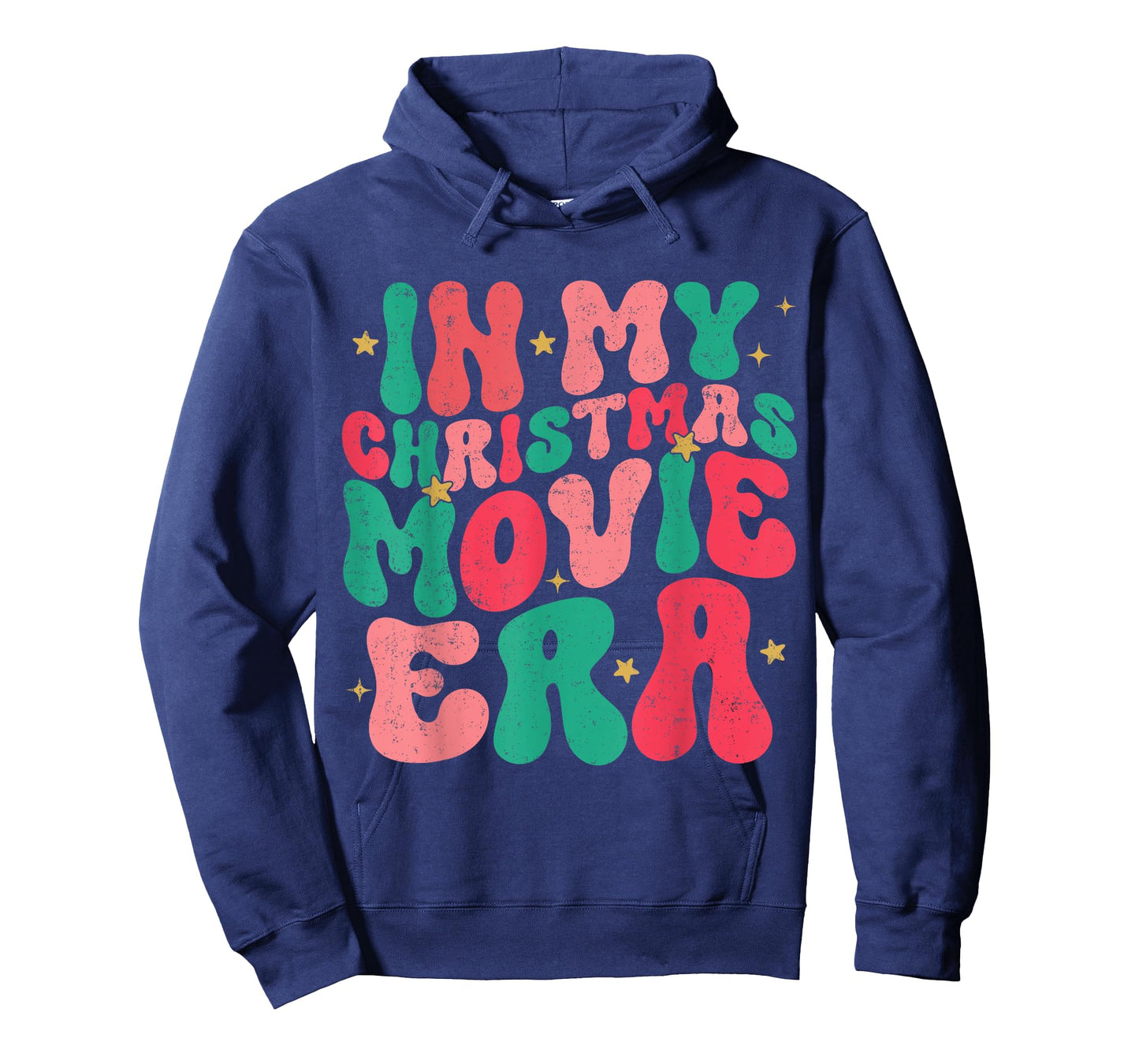 In My Christmas Movie Era Groovy Christmas Movie Watching T-Shirt