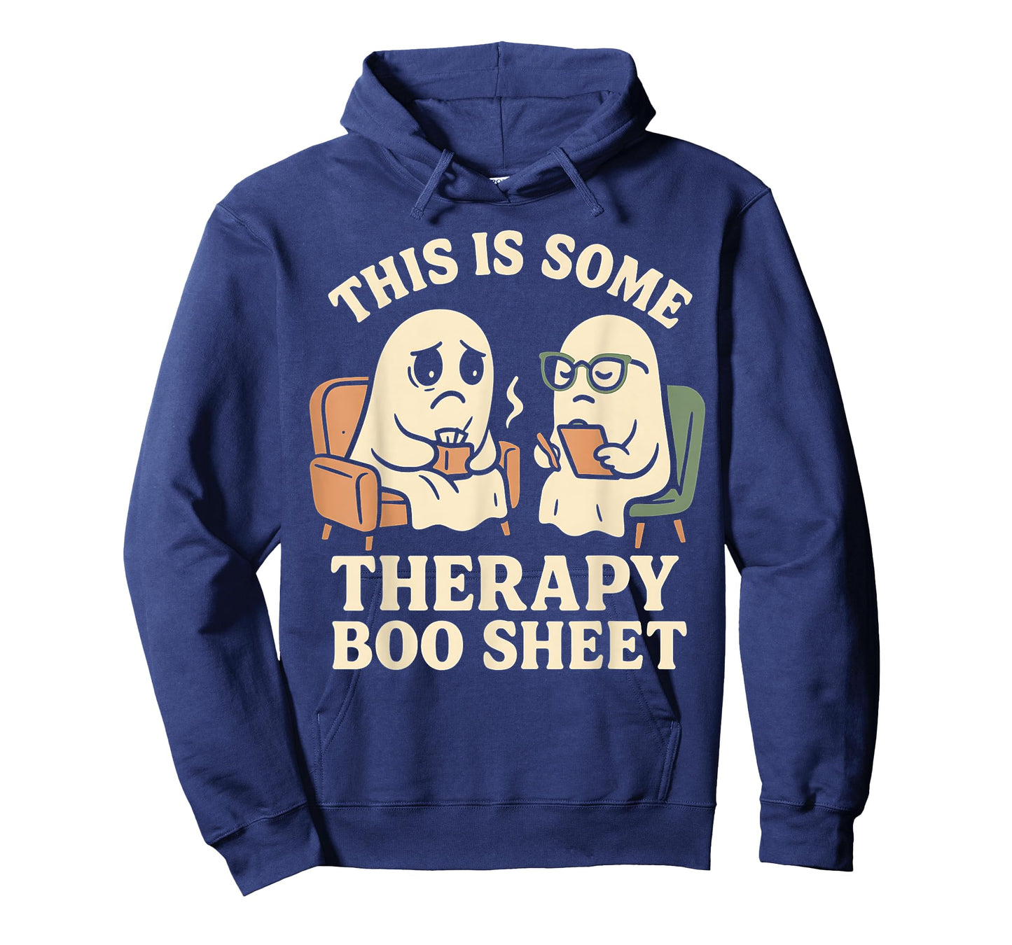 This is Some Therapy Boo Sheet Funny Ghost Halloween Anxiety T-Shirt