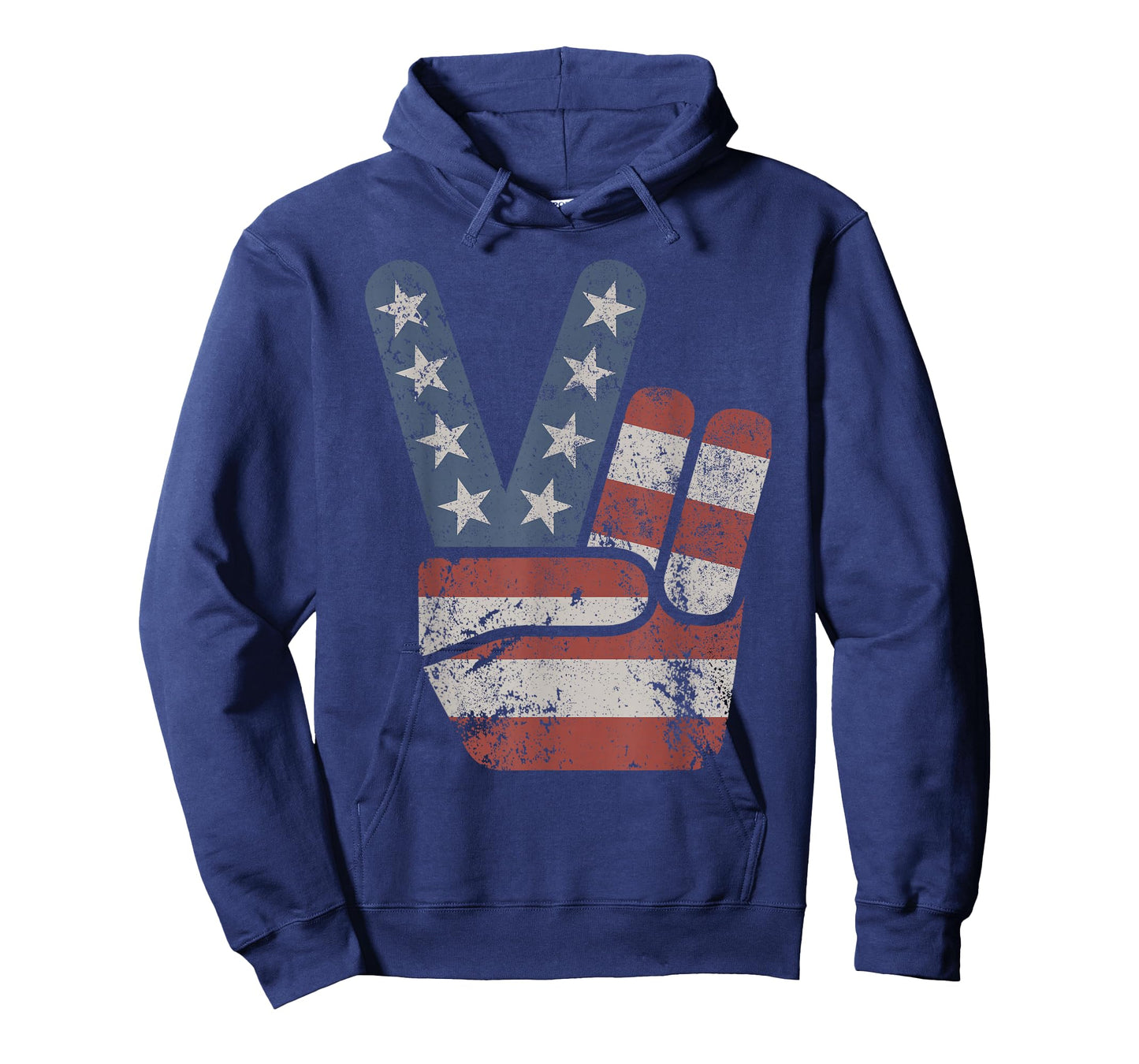 Peace Sign American Flag Vintage USA Women Kids Men T-Shirt
