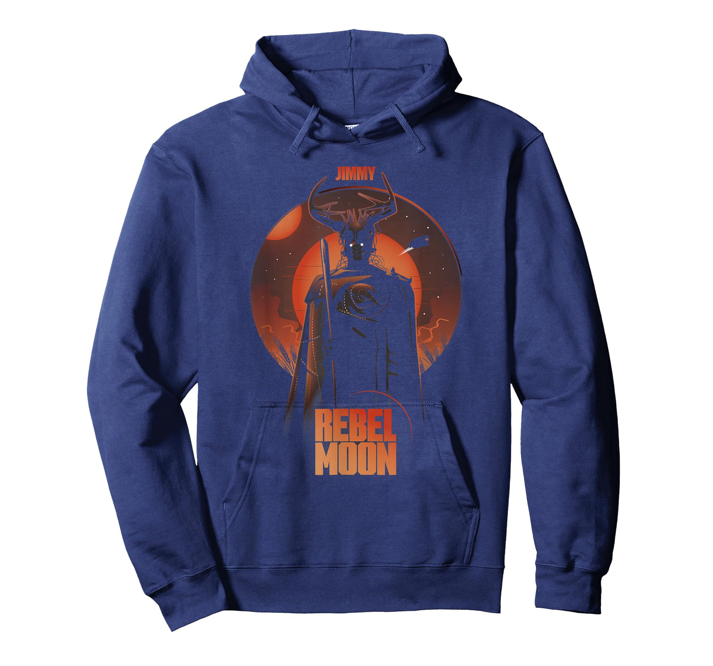 Rebel Moon Red Galactic Jimmy Celestial Silhouette Poster T-Shirt
