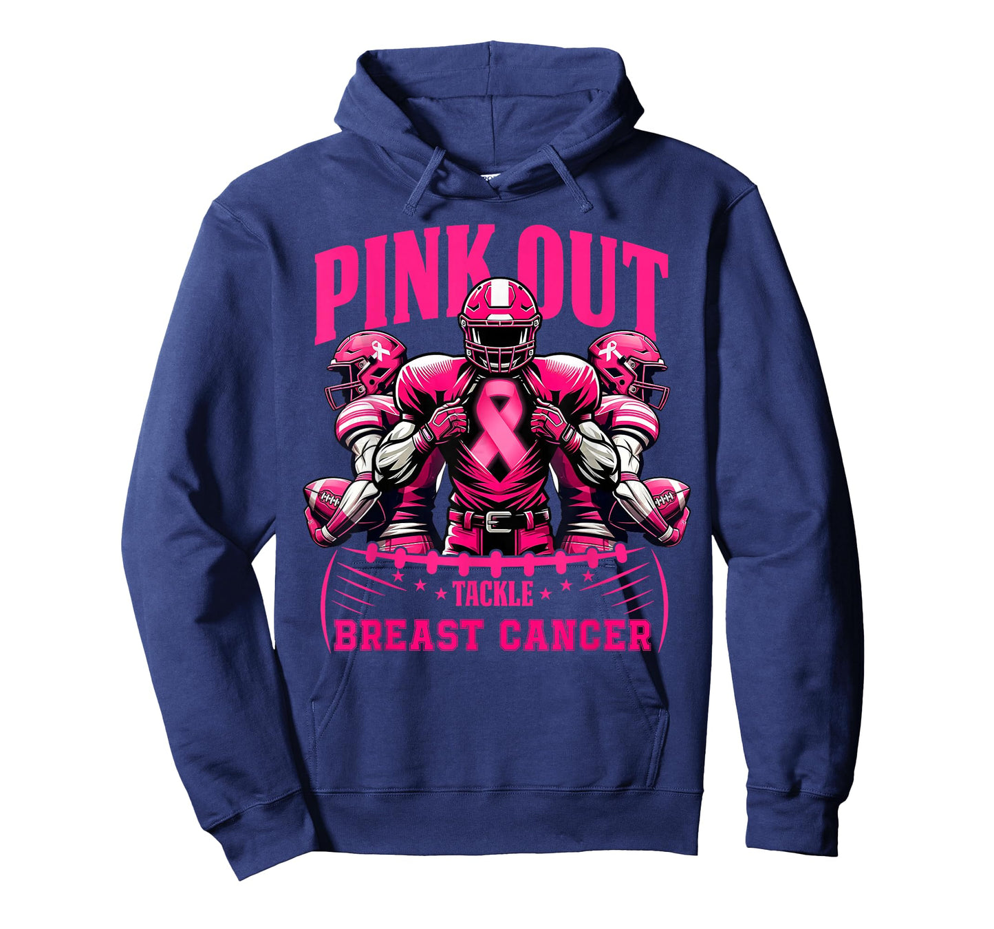 Pink Out Football Game Tackle Breast Cancer Spirit Week T-Shirt