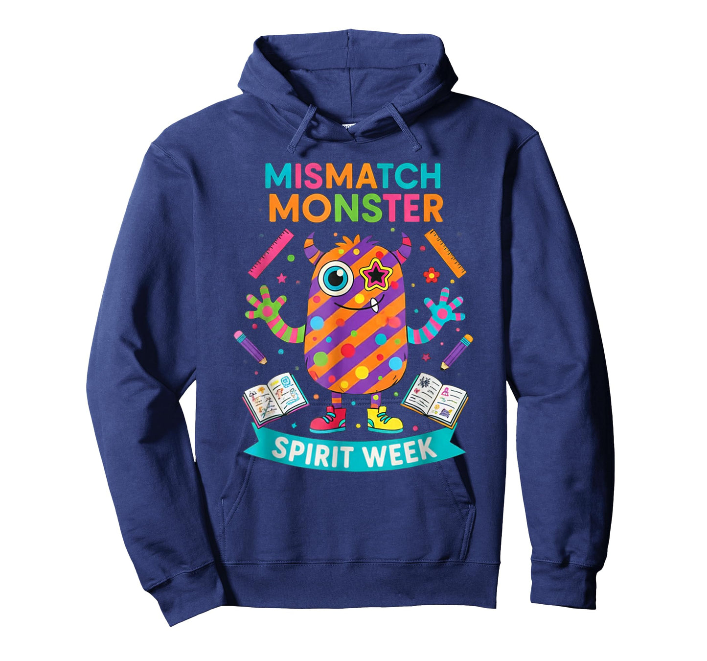Wacky Monster Autumn Spirit Week Mismatch Day Design T-Shirt