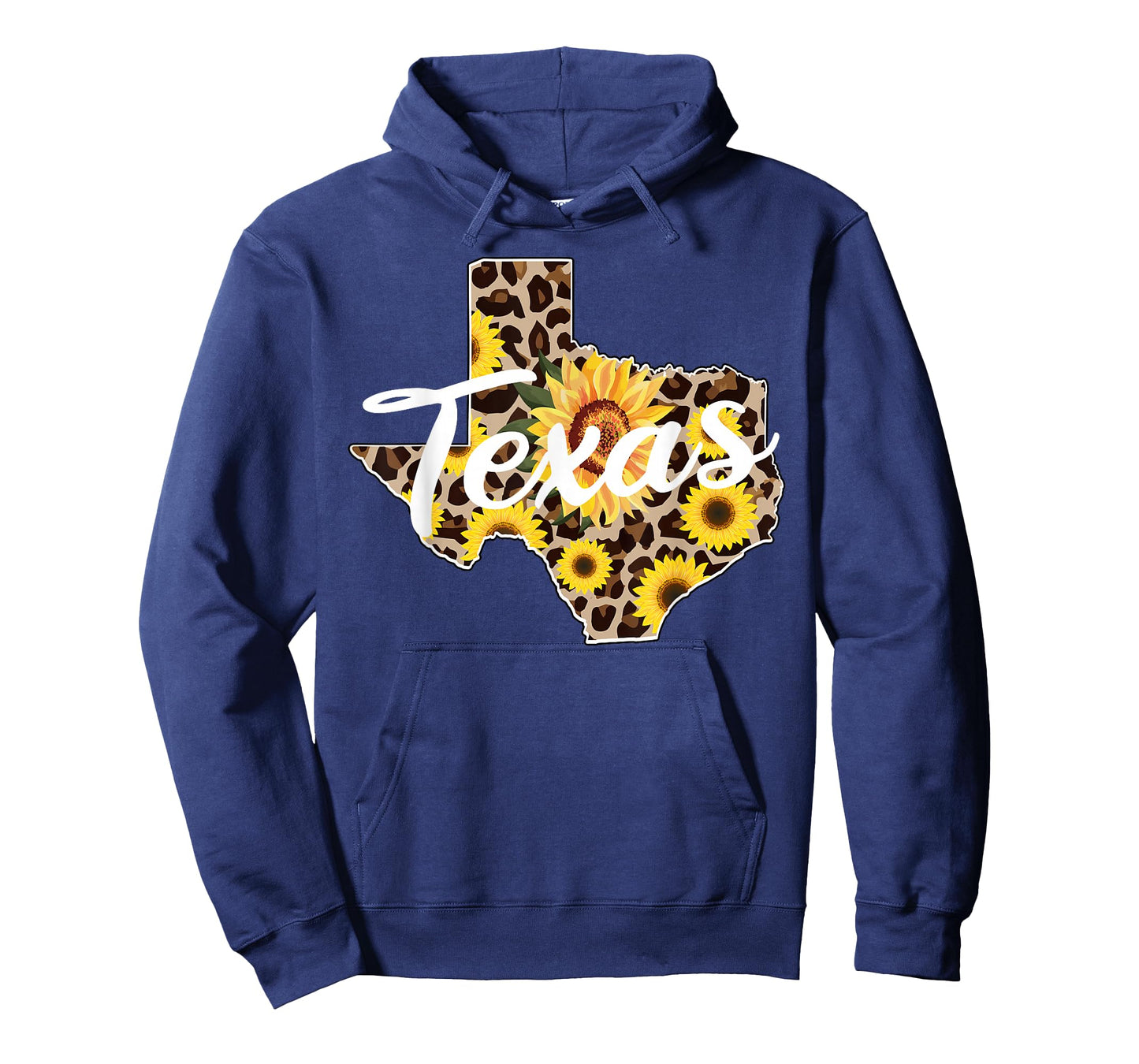 Texas Girl Sunflower Leopard Rustic Black State Pride T-Shirt
