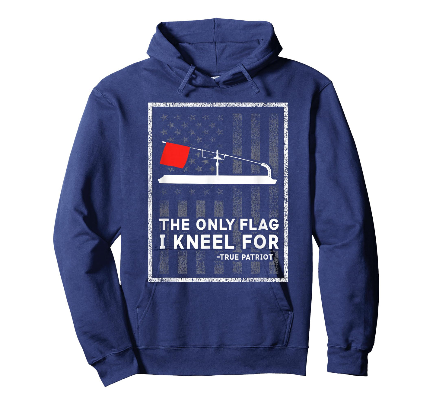 Ice Fishing Tip Up The Only Flag I Kneel for T-Shirt T-Shirt