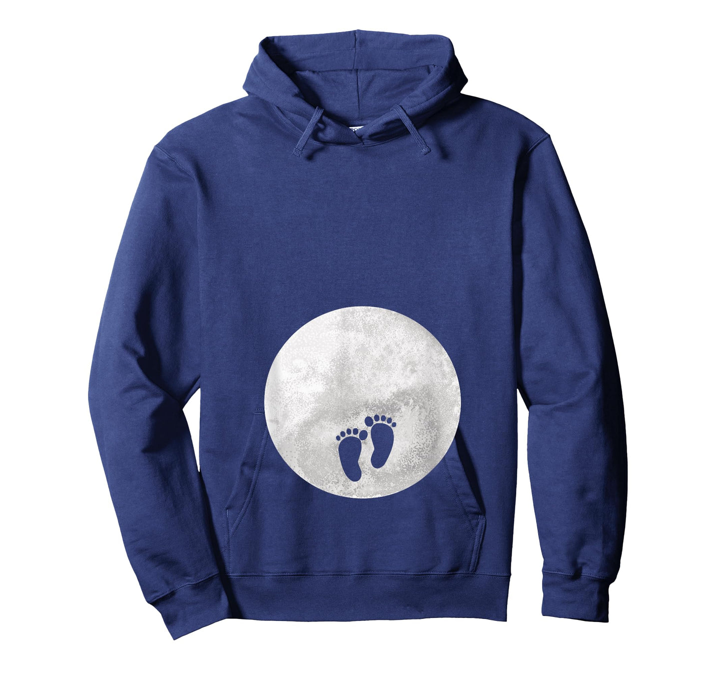 Full Moon Belly Pregnancy Announcement Baby footsteps T-Shirt