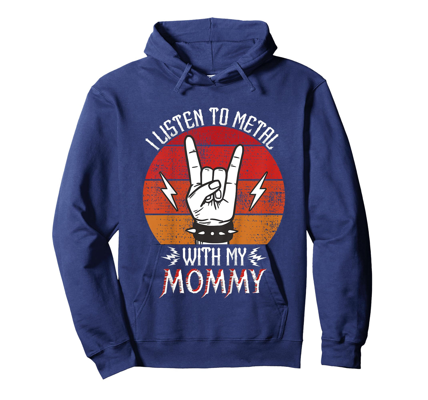 I Listen To Heavy Metal With My Mommy Kids Heavy Metal T-Shirt