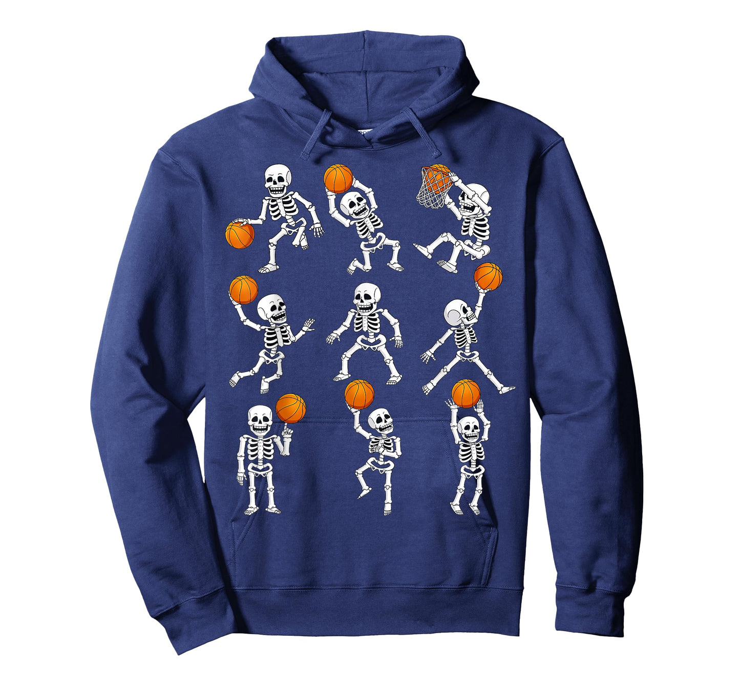 Halloween Basketball Skeletons Dunking Dribble Boys Kids T-Shirt