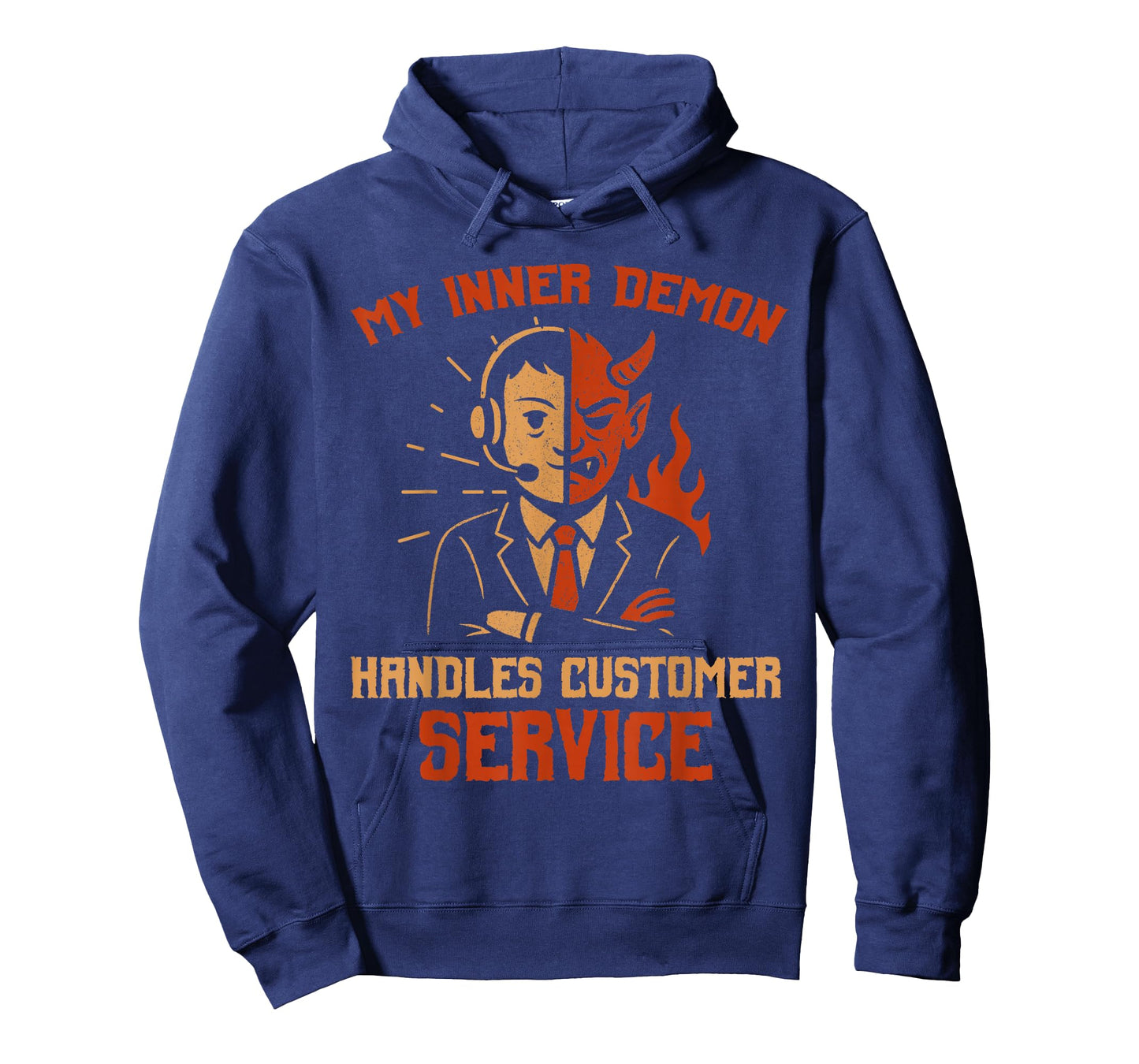 Inner Demon Handles Customer Service Halloween Haunted T-Shirt