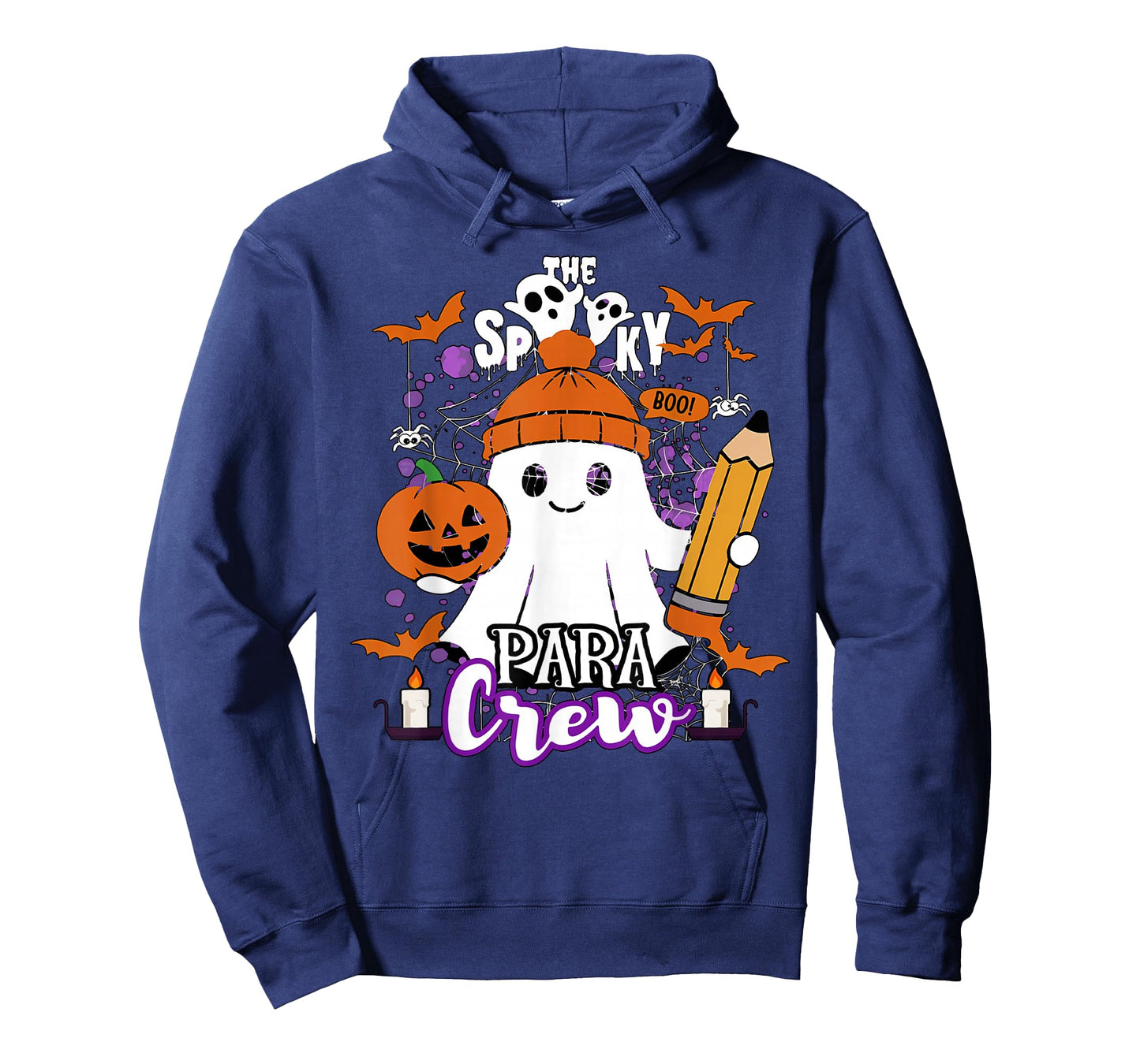 Spooky para Crew Ghost Halloween Paraprofessional Teacher T-Shirt