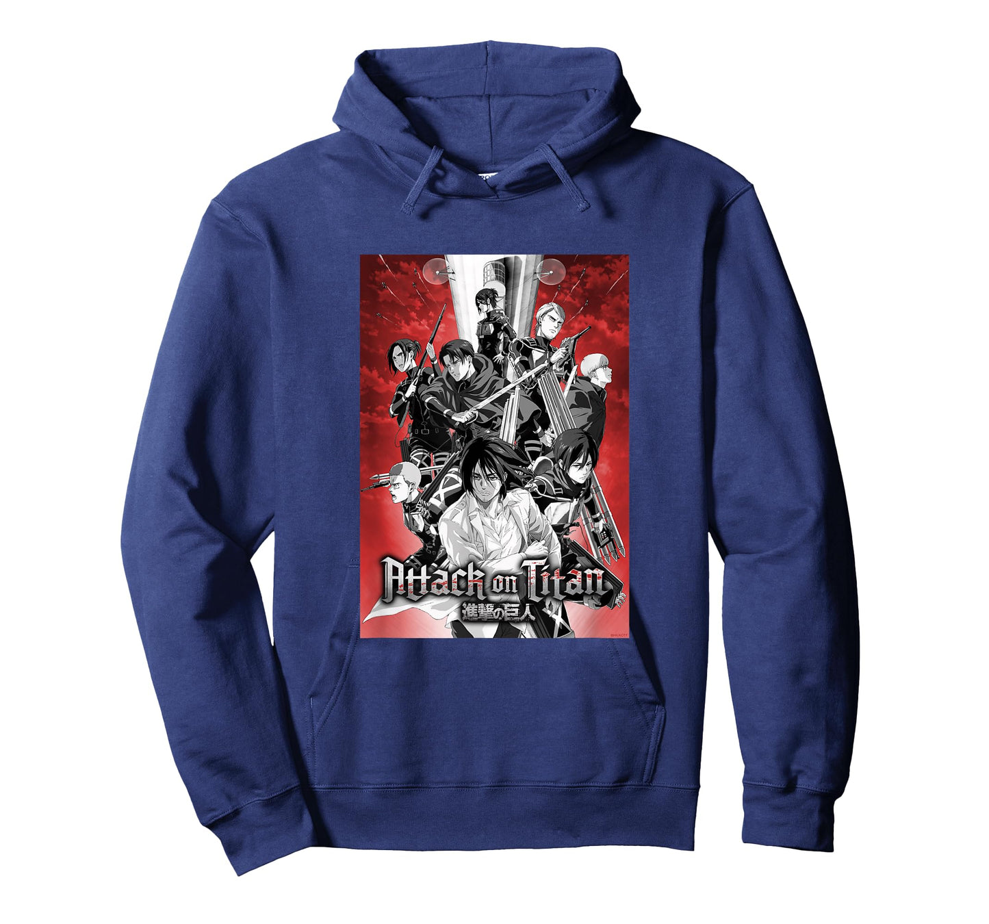 Attack on Titan Season 4 Red Sky Group Poster AOT Anime T-Shirt