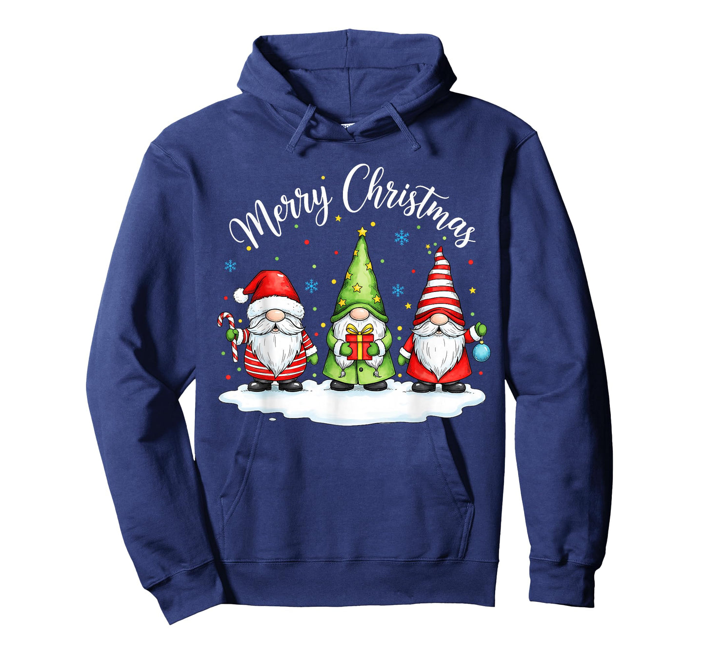 Funny Christmas Cute Gnome Santa Family Matching Pajamas T-Shirt