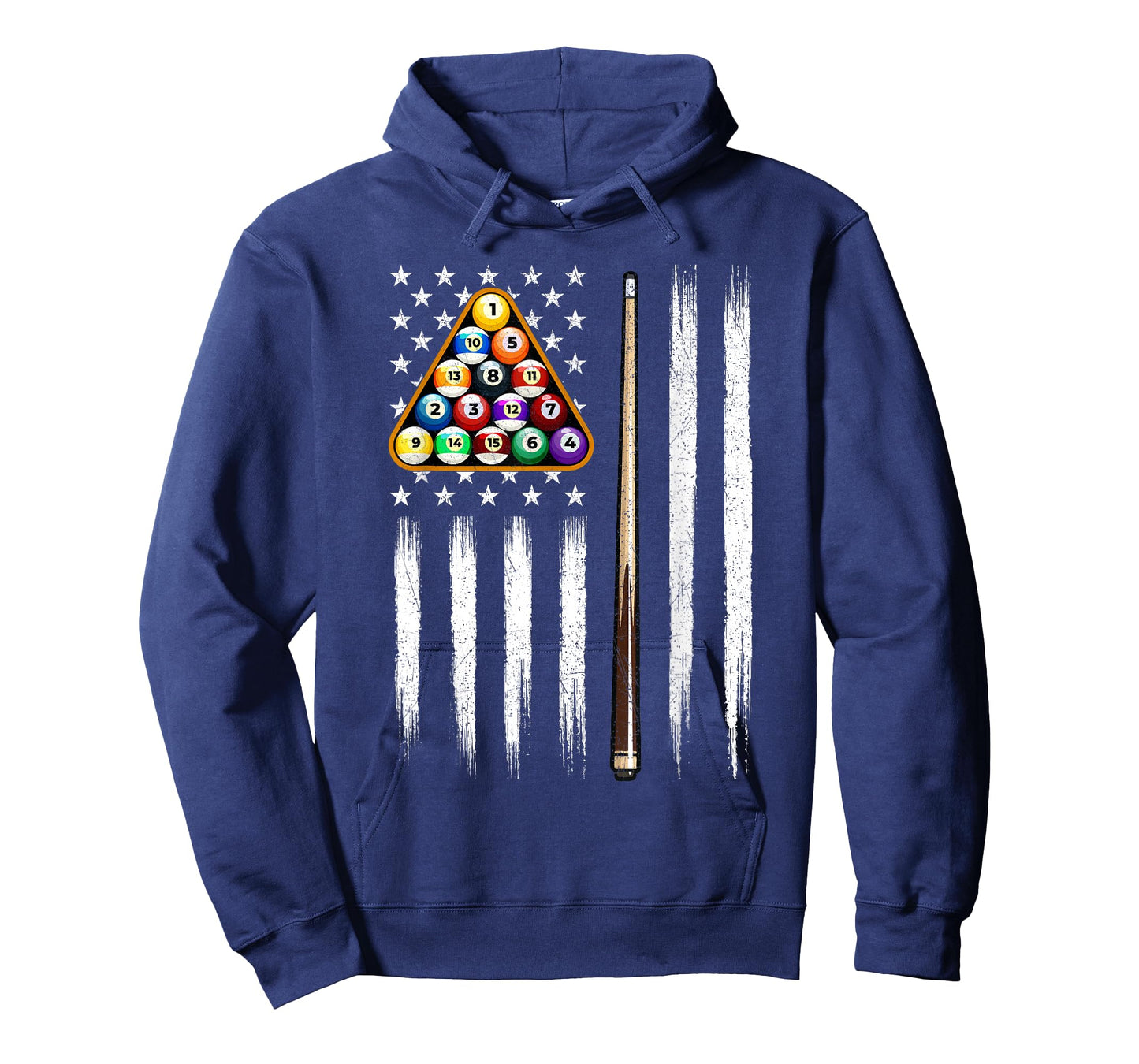 American Flag Billiard - 8 Ball Billiard Game Pool Player T-Shirt