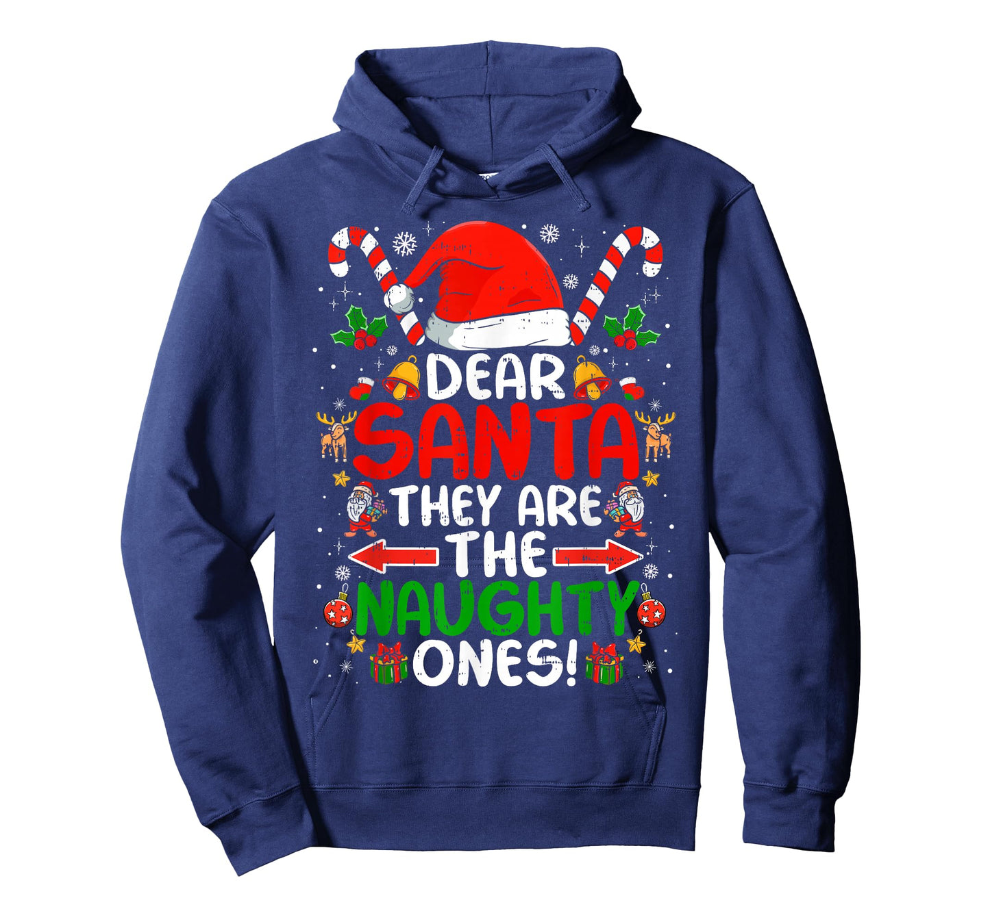Dear Santa They are The Naughty Ones Funny Christmas T-Shirt