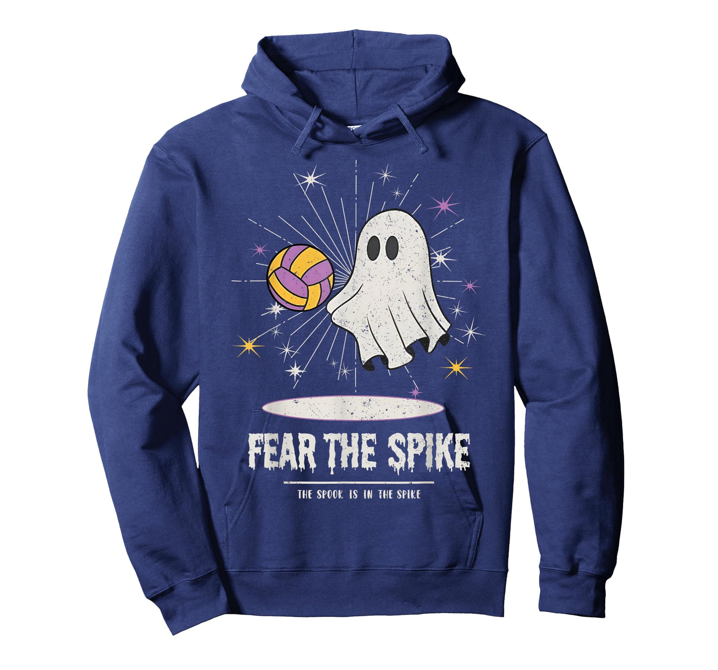 Fear The Spike Spooky Ghost Playing Volleyball Player Sports T-Shirt