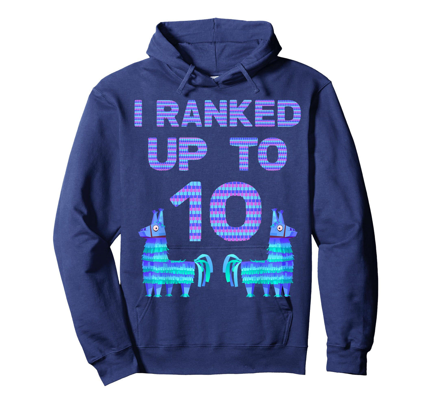 Piñata Birthday -Video Game Llama 10 Year Old Birthday Shirt T-Shirt