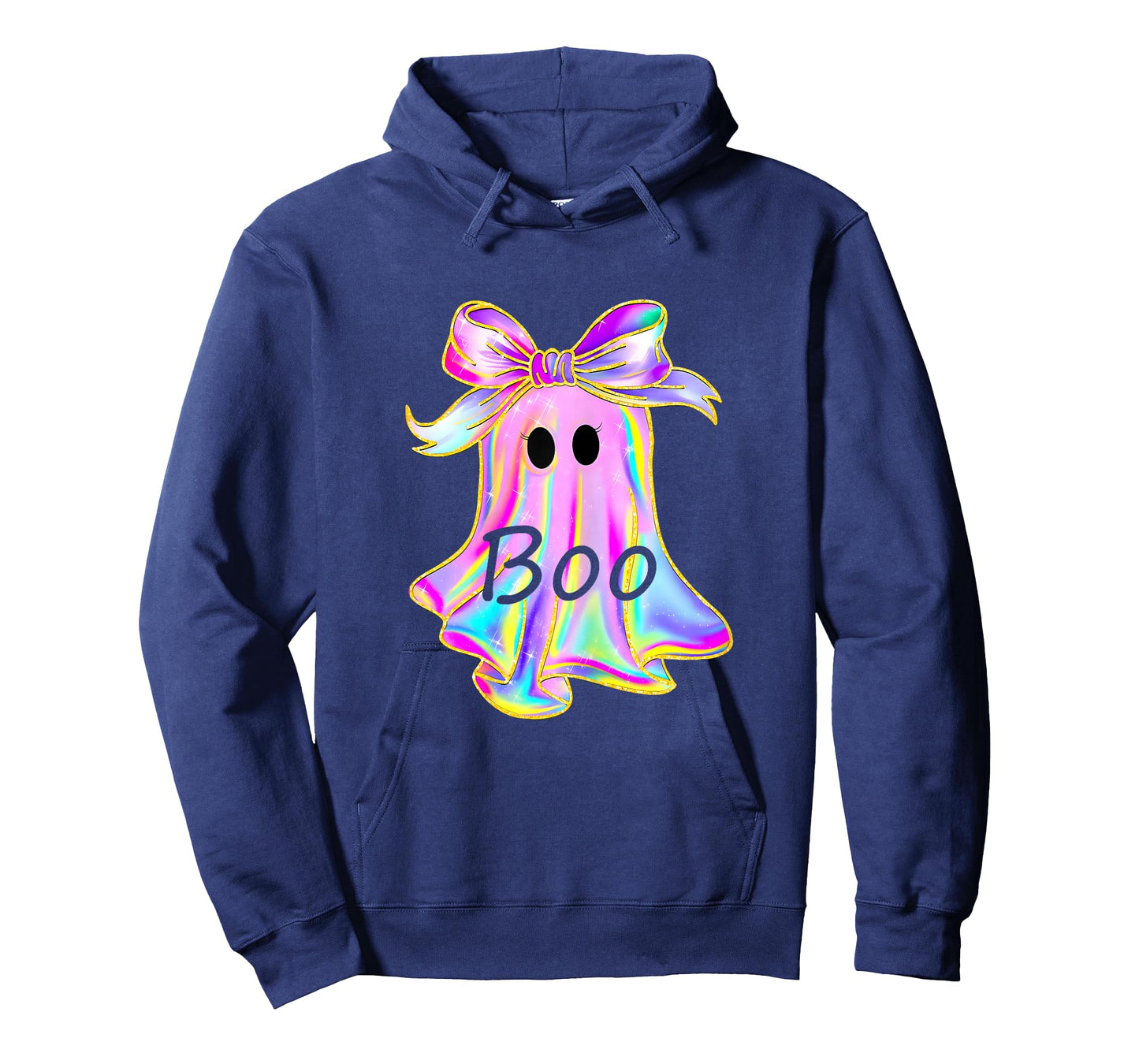 Cute Girl Tie Dye Toddler Ghost with Bow Boo Girls Halloween T-Shirt