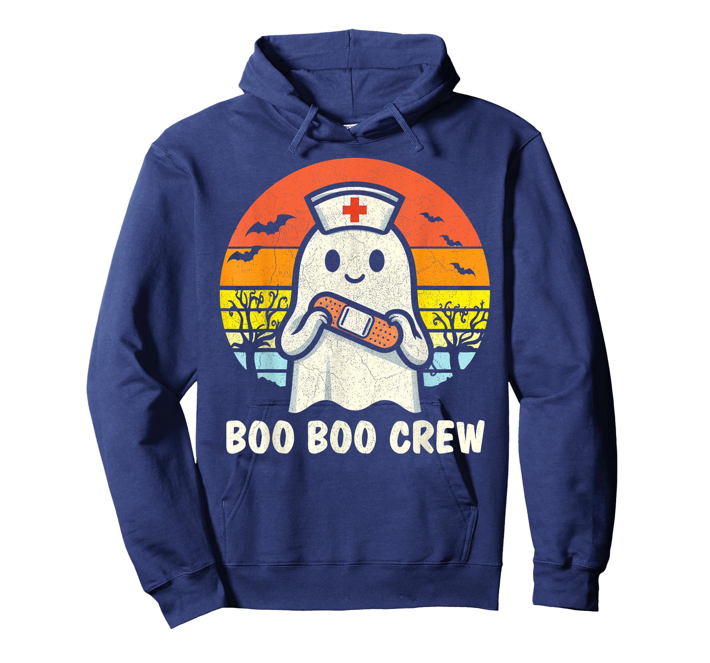 Boo Boo Crew Halloween Nurse Shirts Women Ghost Halloween T-Shirt
