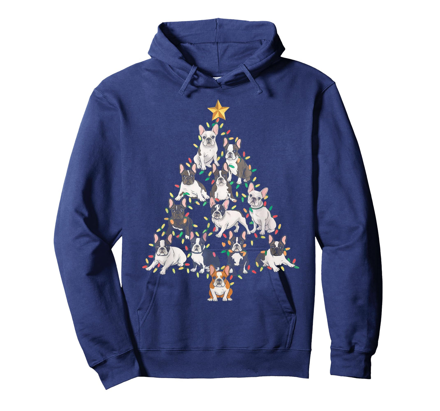 French Bulldog Christmas Tree Frenchie Dog Xmas Pajamas Tee T-Shirt