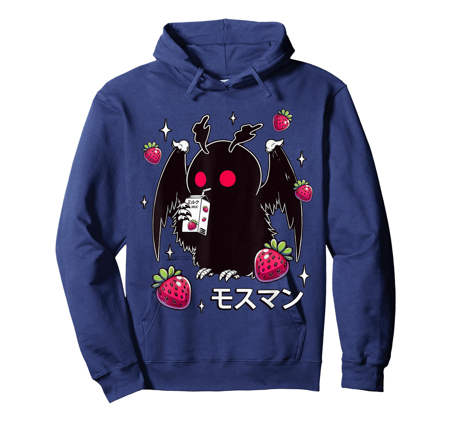 Kawaii Strawberry Milk Shake Carton Mothman T-Shirt
