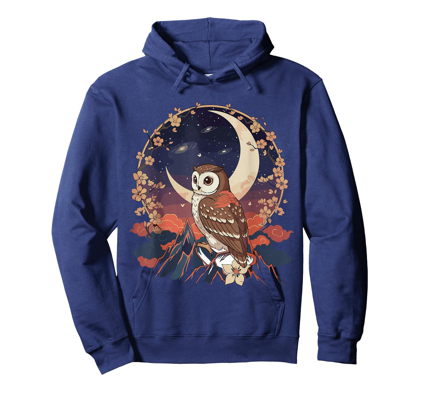 Kawaii Owl Moon Japanese Anime T Shirts Men Women Kids T-Shirt