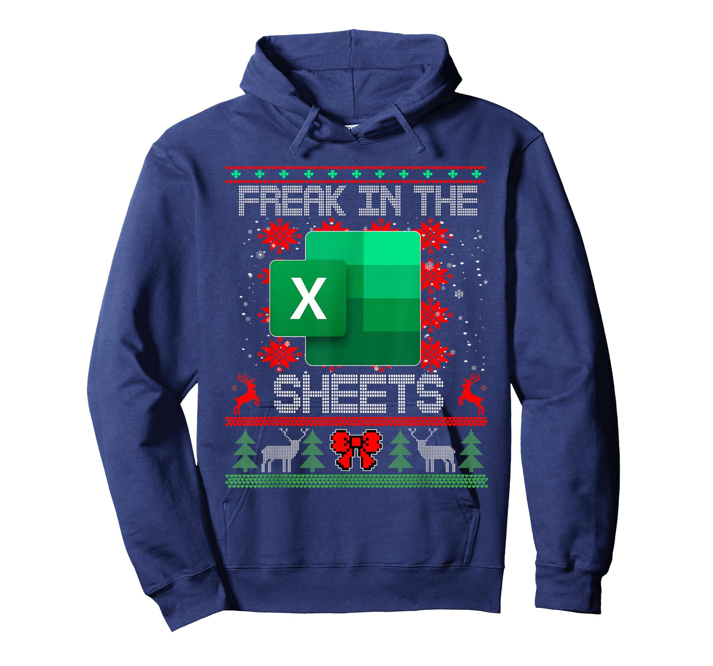 Freak In The Sheets Excel Spreadsheet Ugly Christmas Sweater T-Shirt