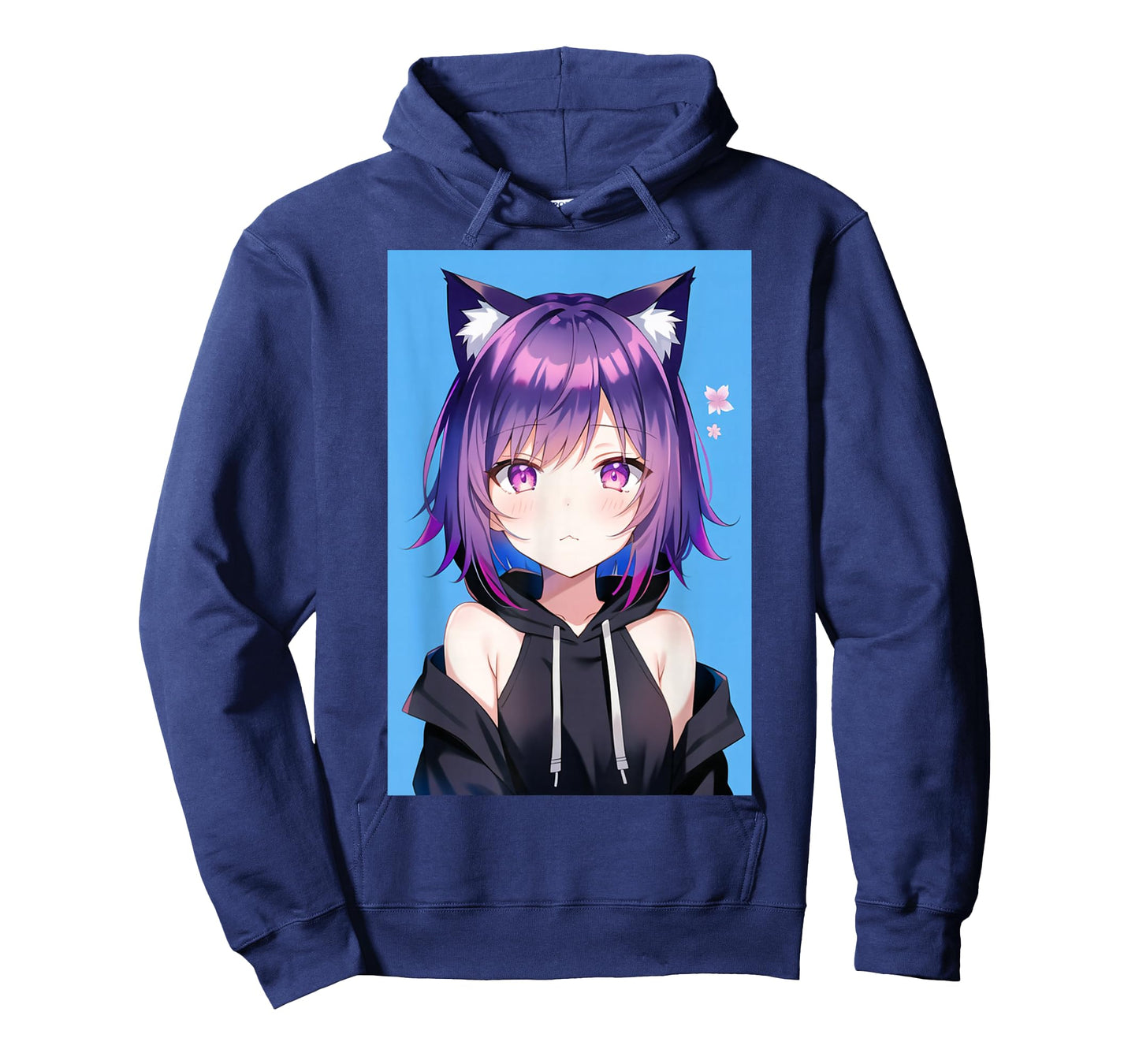 Waifu Neko Anime Cat Girl Japanese Aesthetic T-Shirt