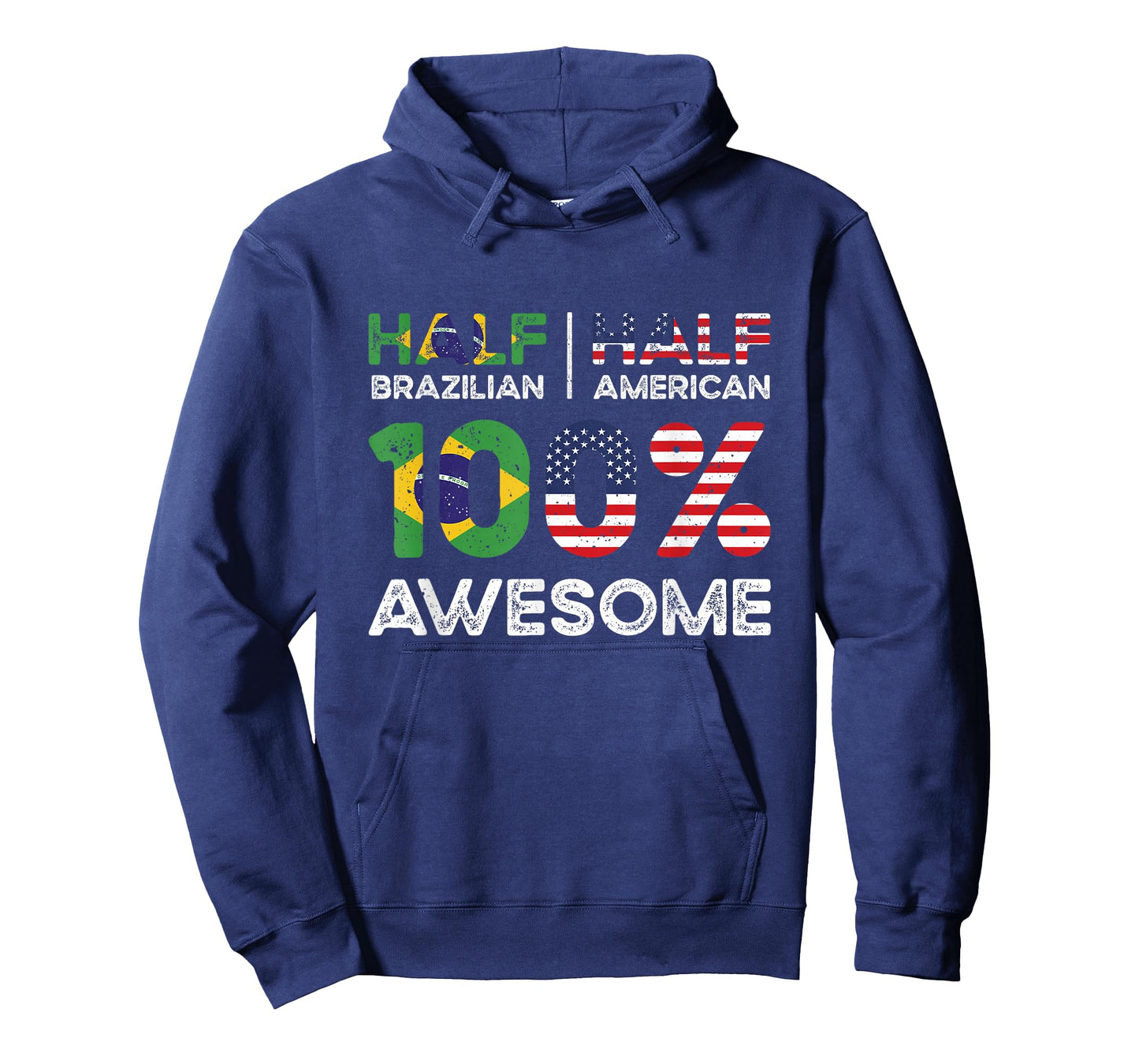 Brazilian American Patriot USA Grown Brazil US Flag T-Shirt