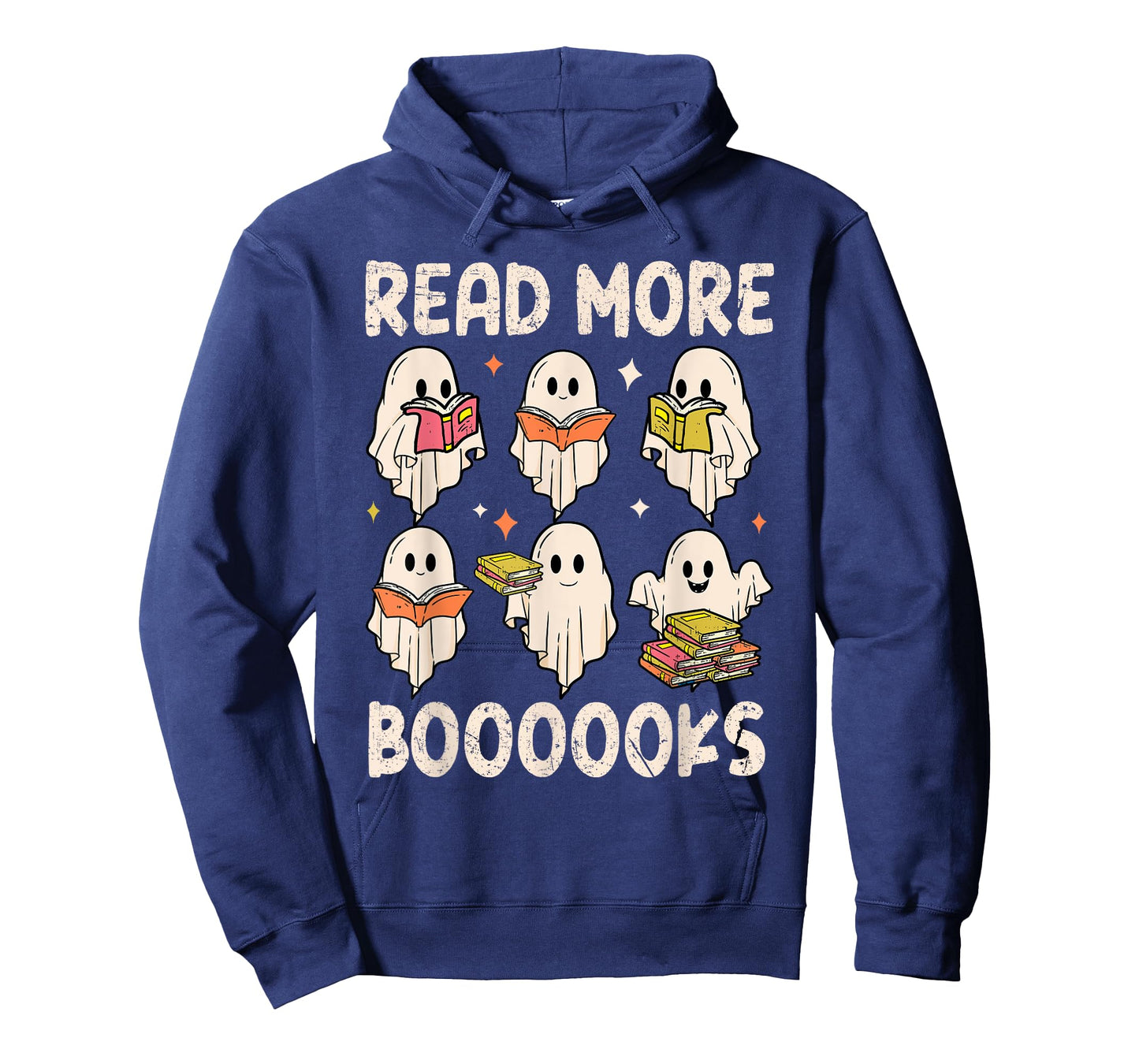 Groovy Halloween Ghost Read More Boooooks Librarian Teacher T-Shirt for Men Women Kids