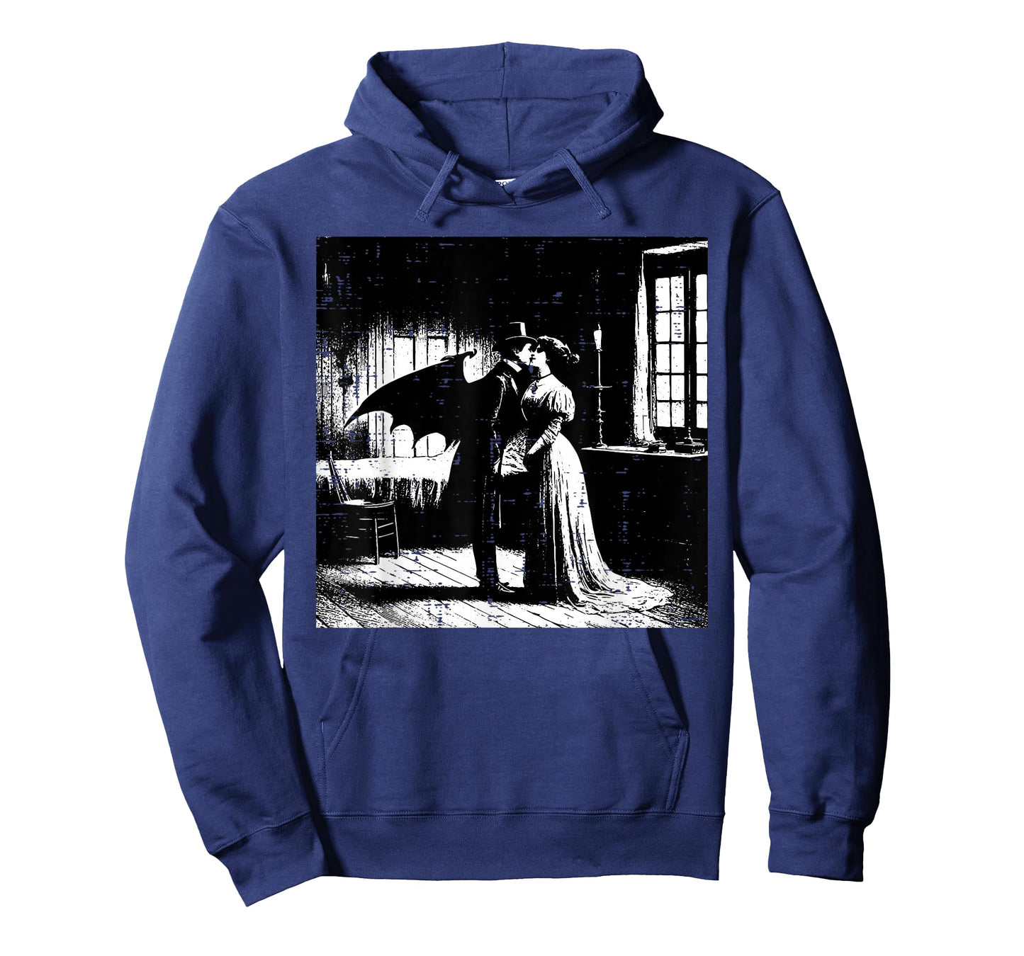 Halloween Vampire Kissing Woman Vintage Costume Men Women T-Shirt