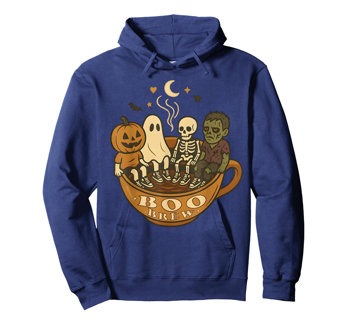 Boo Brew Halloween Barista Coffee Ghost Zombie Skeleton Cute T-Shirt