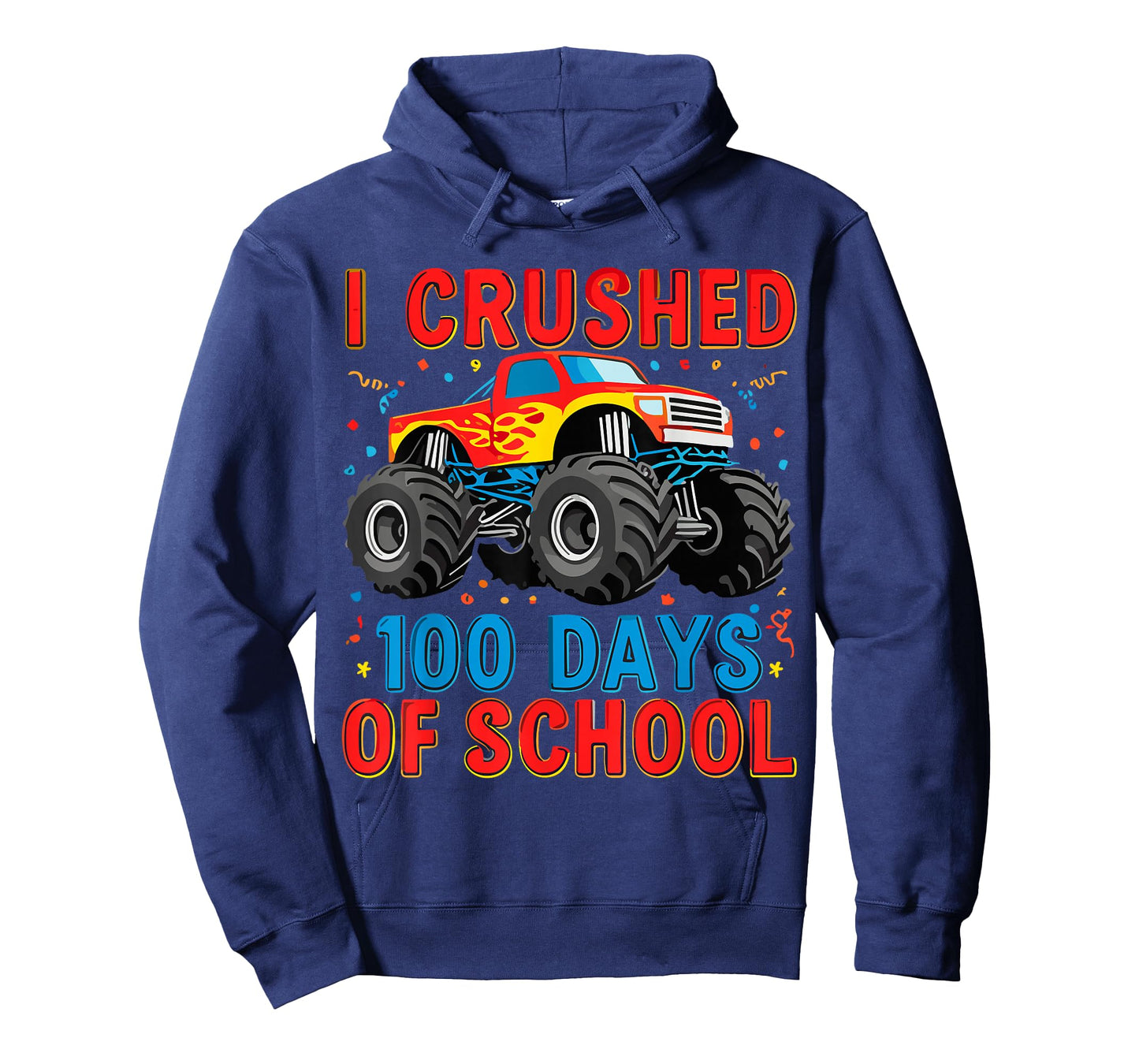 100 Days of School Monster Truck Boys 100th Day of School T-Shirt