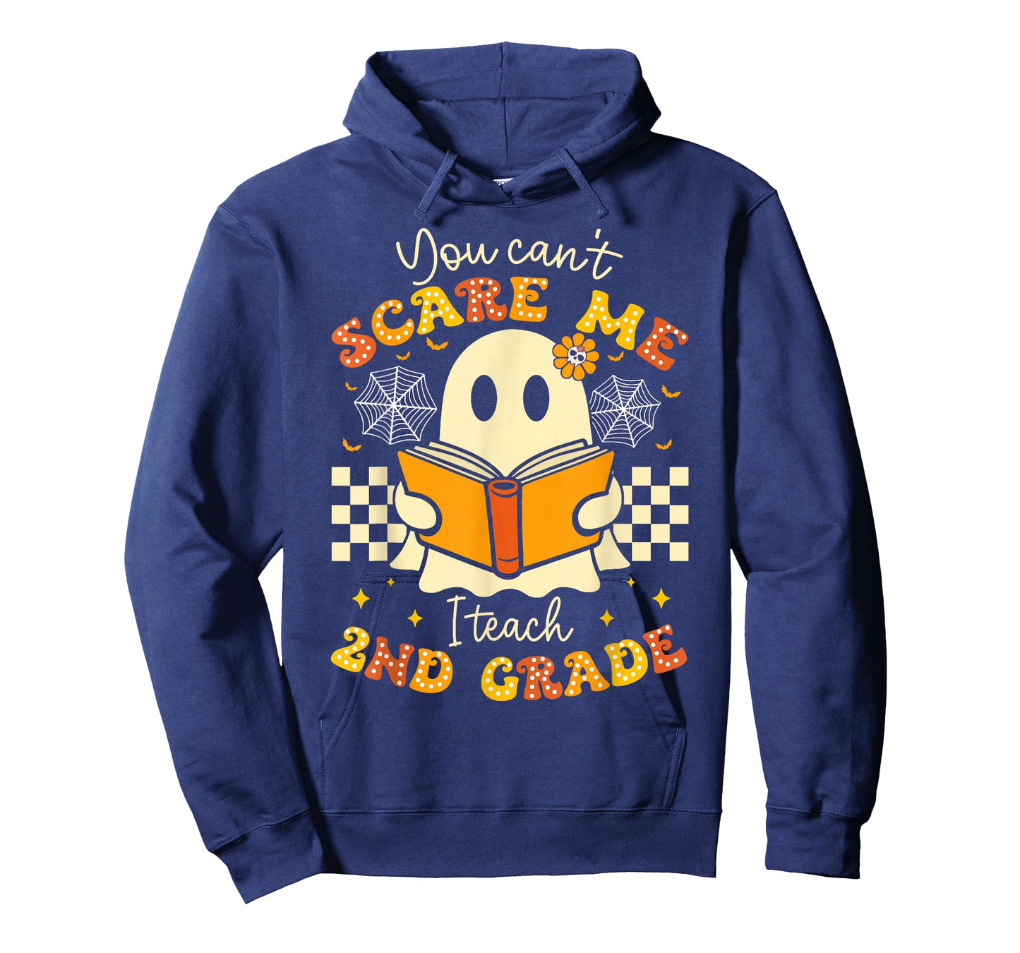 You Can't Scare Me I Teach 2nd Grade Teacher Halloween Ghost T-Shirt