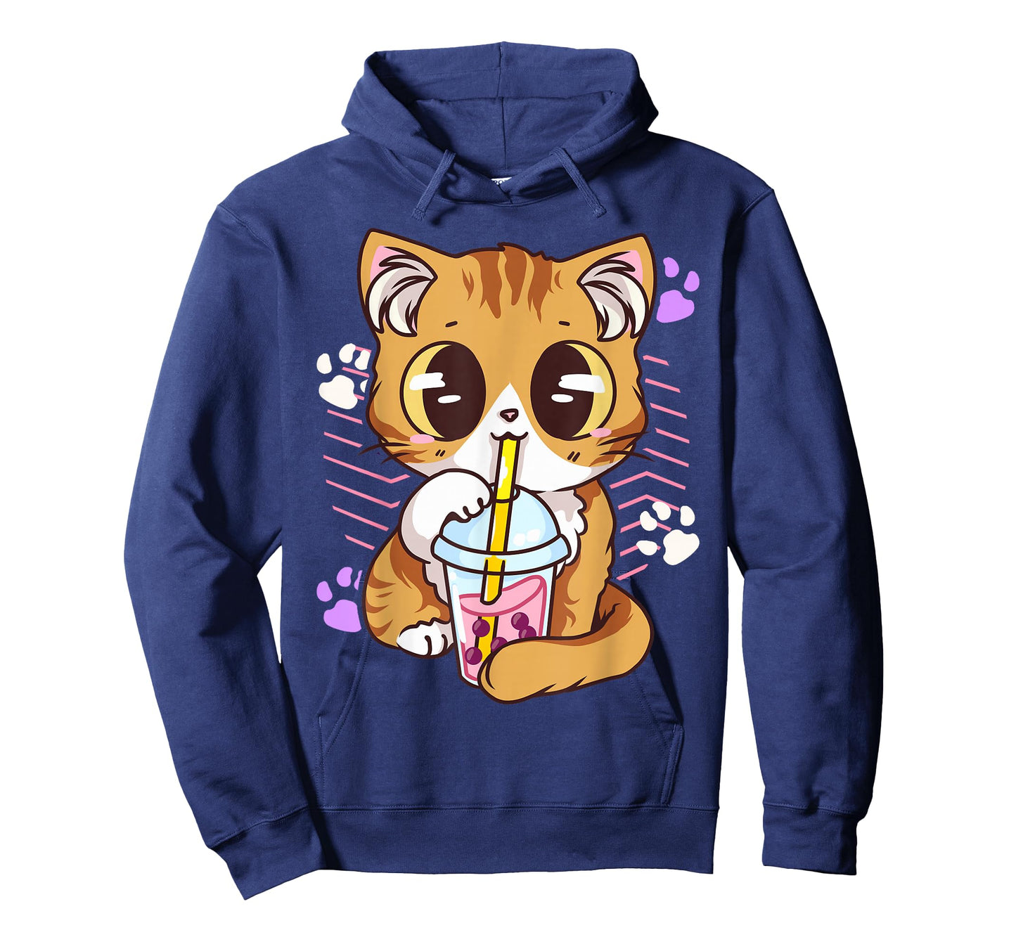 Cute Kawaii Cat Boba Bubble Milk Tea Anime Neko Kitten T-Shirt