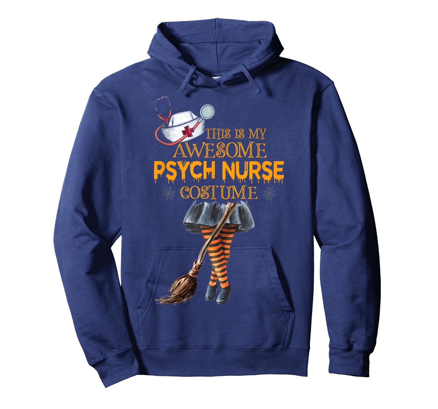 Psych Nurse Costume Witch Halloween Psychiatric Nursing T-Shirt