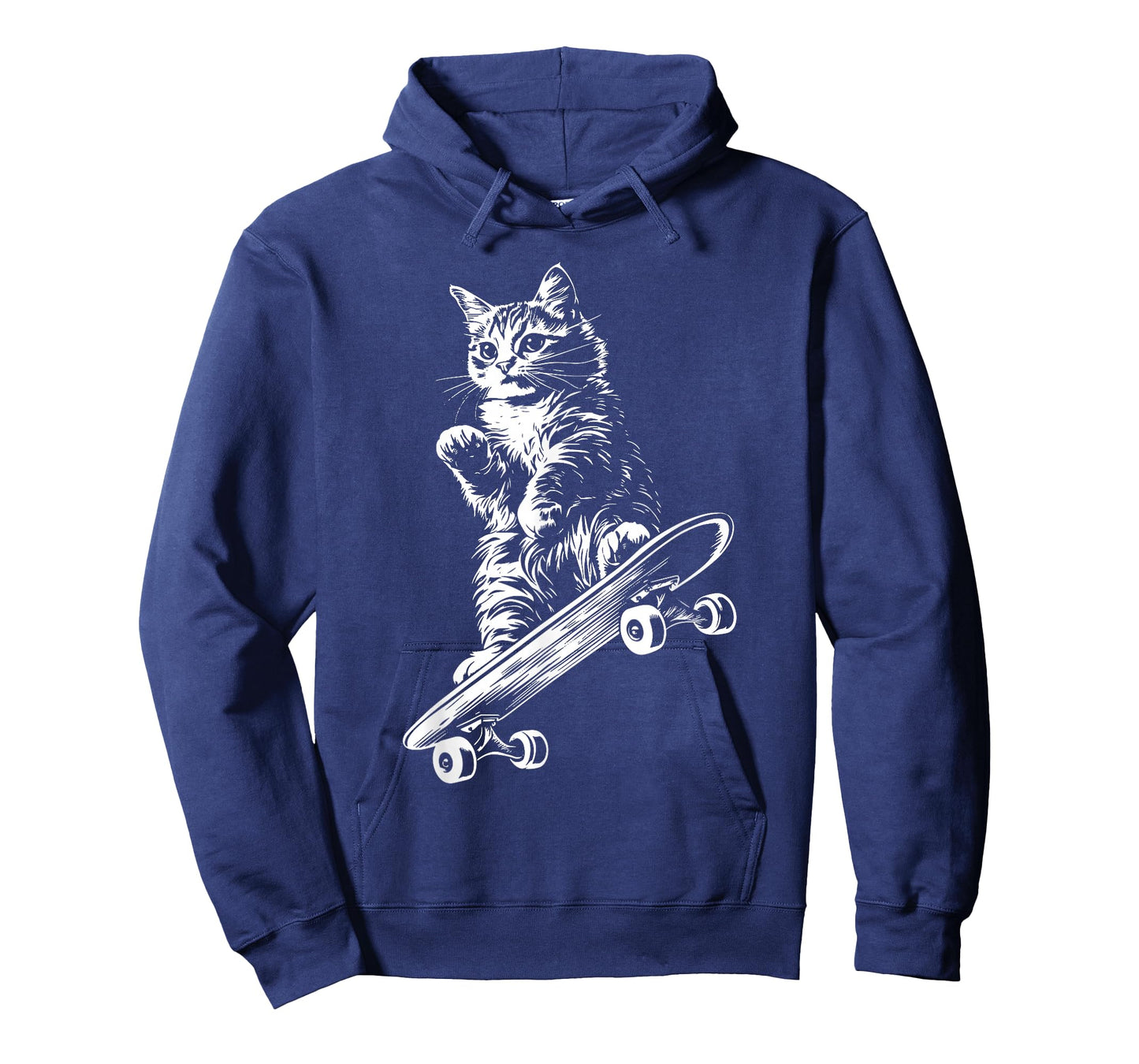 Funny Cat Skateboard Skater Graphic T-Shirt