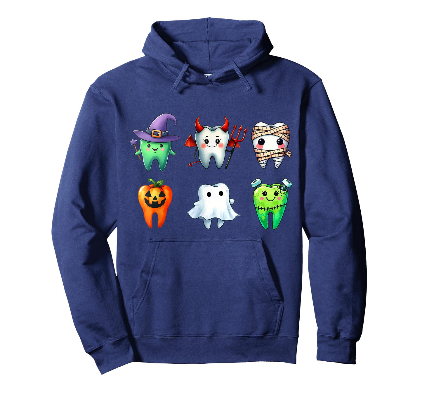 Teeth Ghost Pumpkin Witch Cute Dental Halloween Dentist T-Shirt