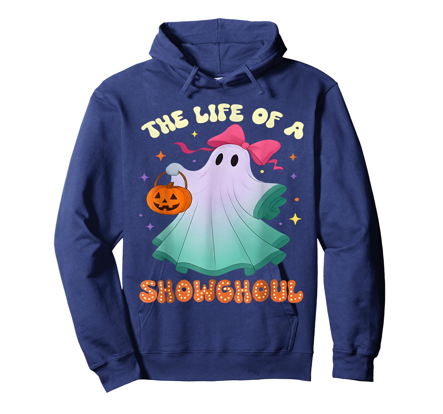 he Life of a Showghoul Retro Halloween Show Ghosts Girl T-Shirt