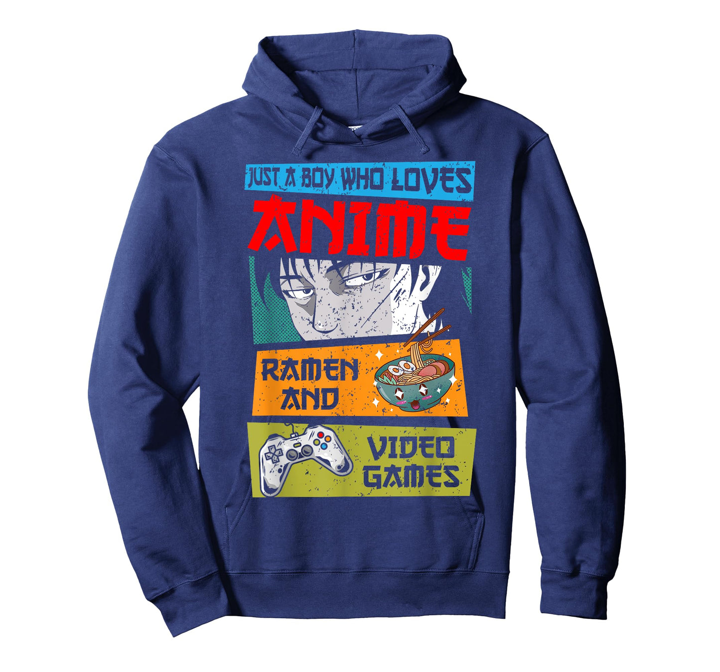 Just A Boy Who Loves Anime Ramen and Video Games, Gaming T-Shirt