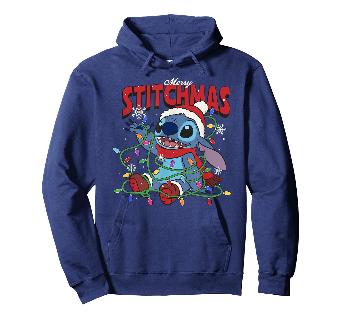 Disney Lilo & Stitch Merry Stitchmas Messy Christmas Lights T-Shirt