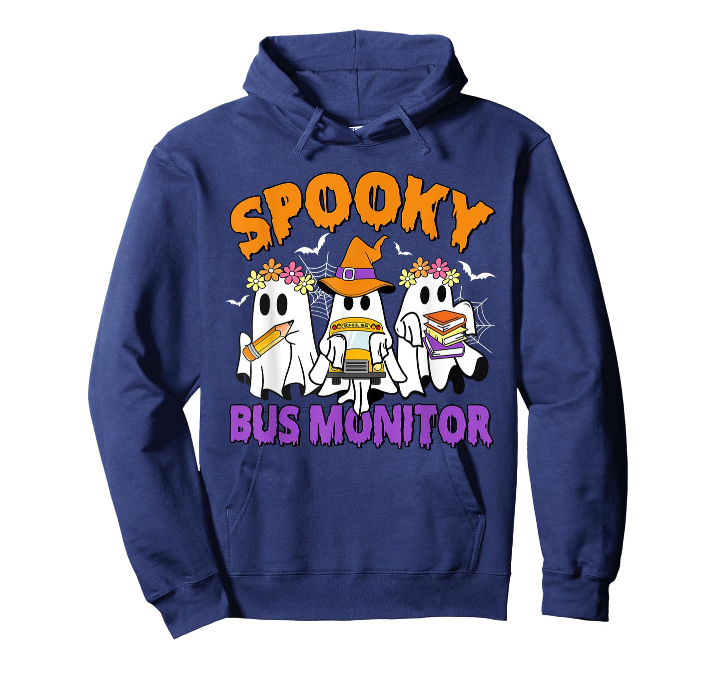 Spooky Bus Monitor Funny Ghost Halloween T-Shirt