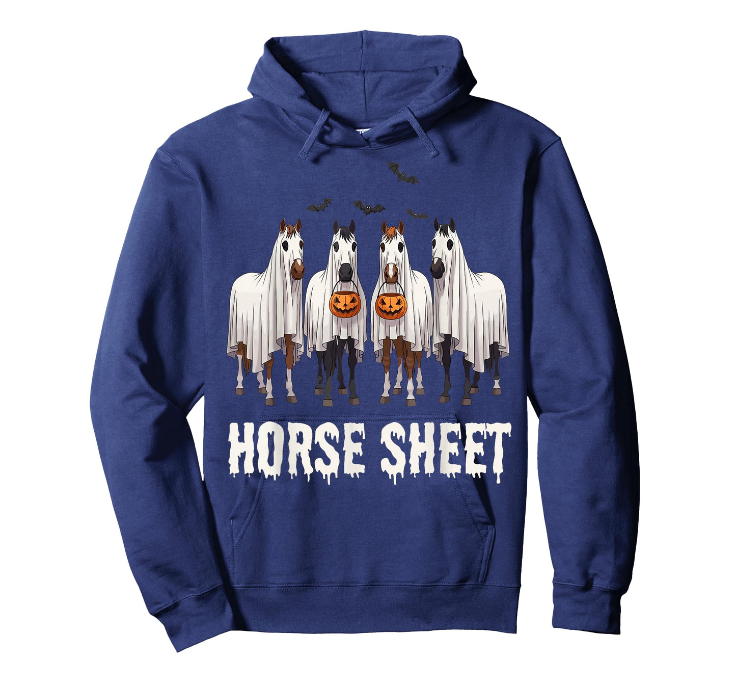 Cute Horse Sheet Ghost Halloween Costume Spooky Season T-Shirt